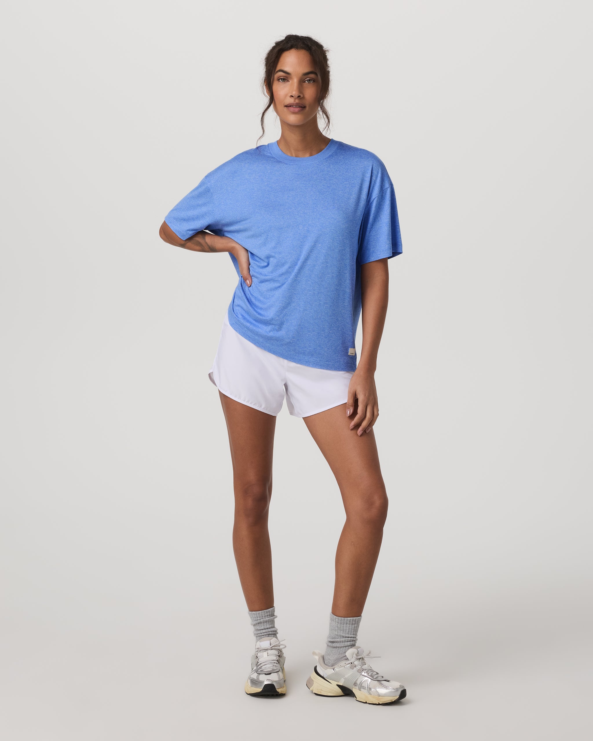 Energy Tee Long | Riviera Blue Heather - Image 2