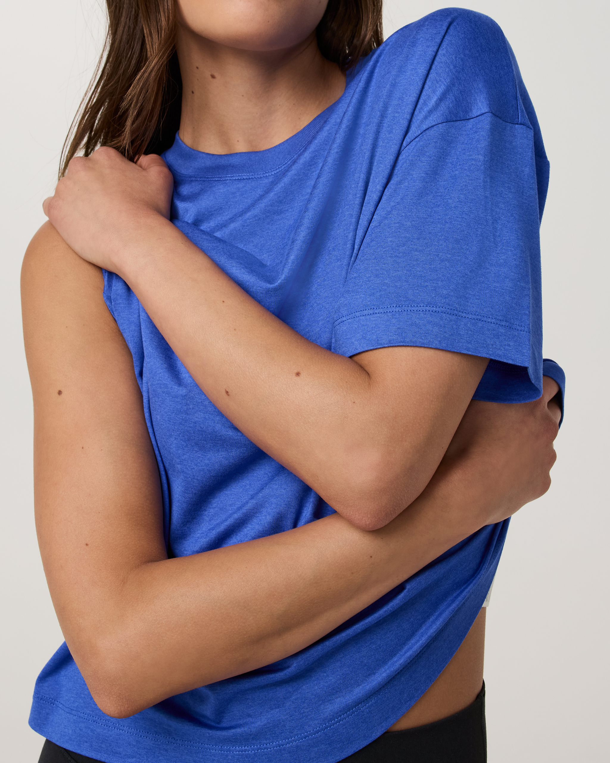 Energy Tee Long | Electric Blue Heather - Image 2