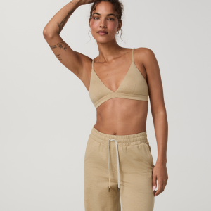 Halo Triangle Bra | Khaki Heather