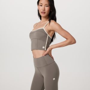 Vuori AllTheFeels™ Corset Tank | Smokey Taupe