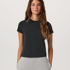Short Sleeve Feather Classic Tee | Washed Black