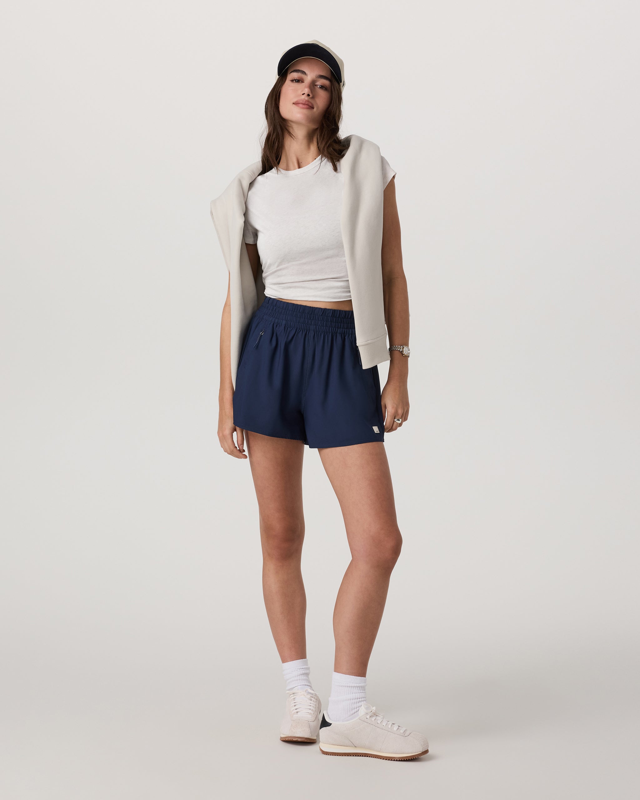Short Sleeve Feather Classic Tee | White Heather Grey - Image 4