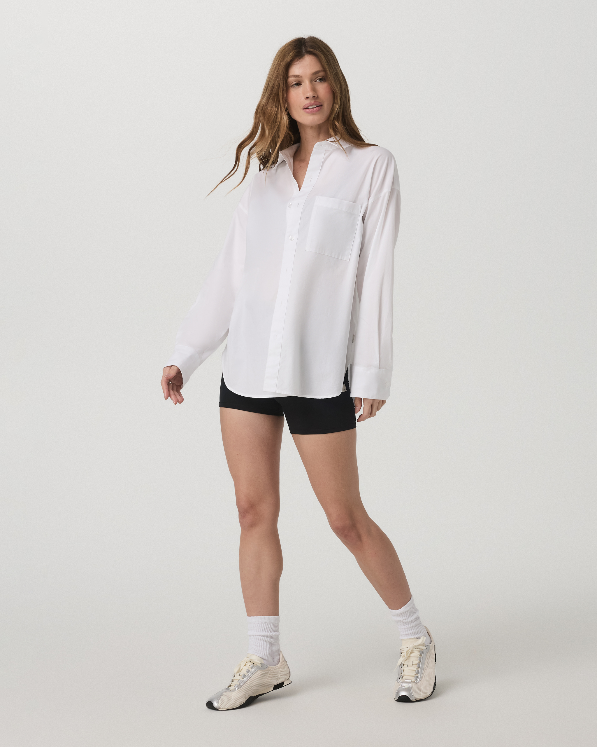 Long Sleeve Kensington Relaxed Button Down | White - Image 4
