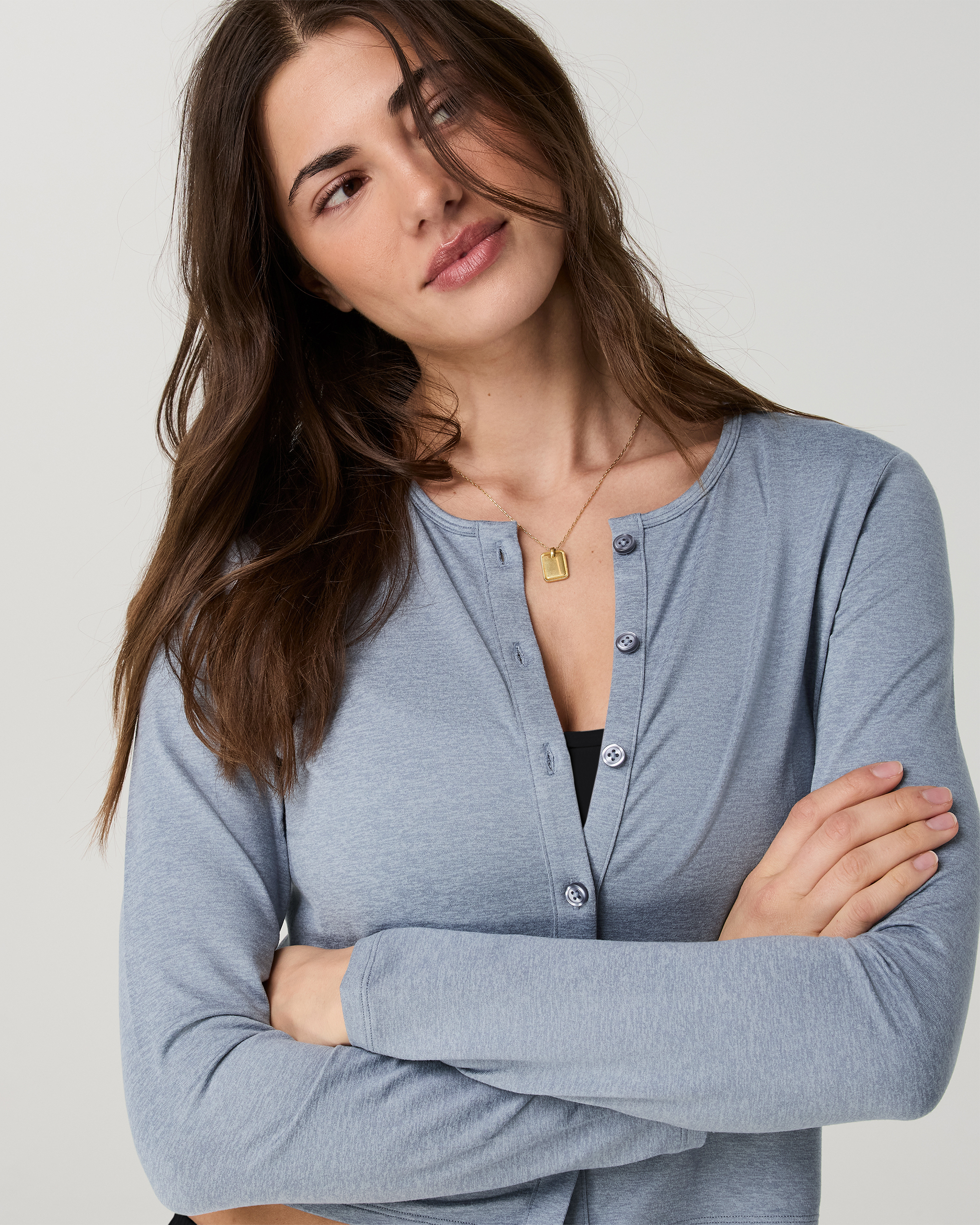 Halo Cardigan 2.0 | Coastal Fog Heather - Image 5