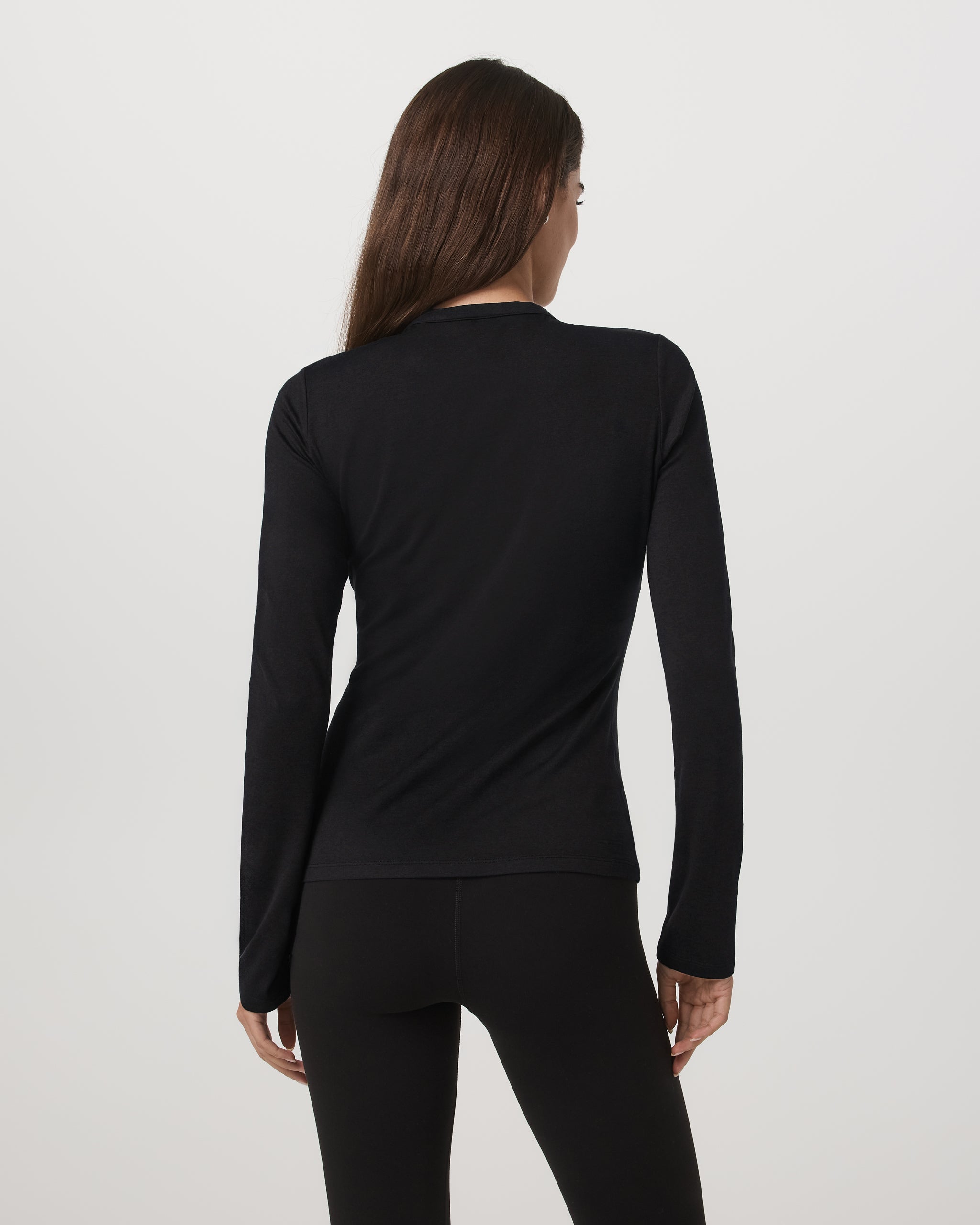 Long Sleeve Halo Snap Cardigan | Black Heather - Image 3