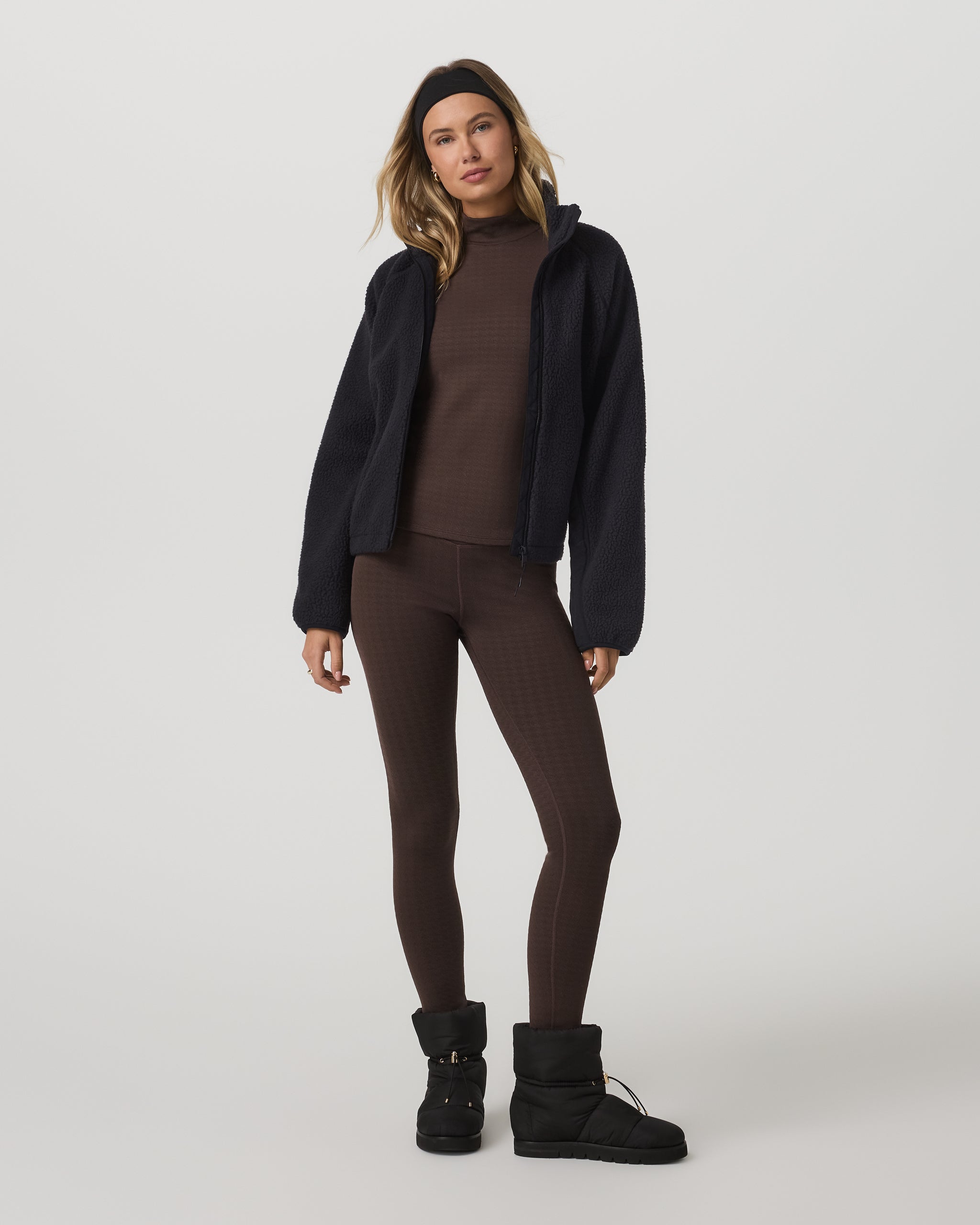 Textured Chilled Out Legging | Java Houndstooth - Image 4
