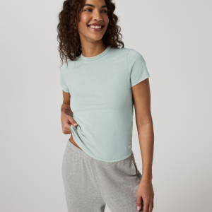 Short Sleeve Feather Classic Tee - Garment Dye | Storm Blue