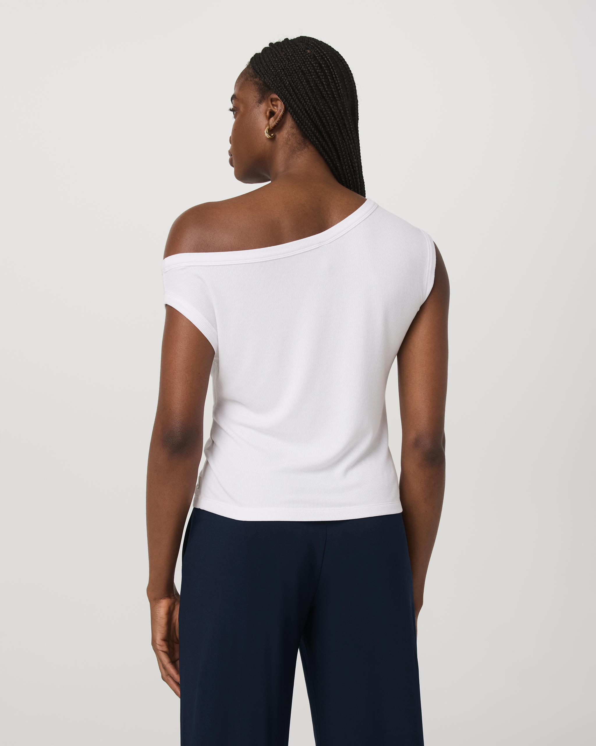 Cove Asymmetric Top | White - Image 3