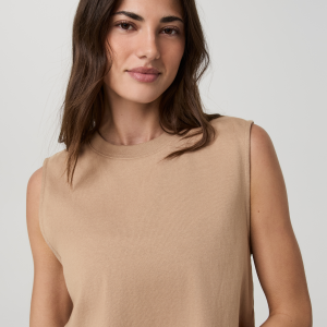Heavyweight Cotton Easy Tank | Goldenrod