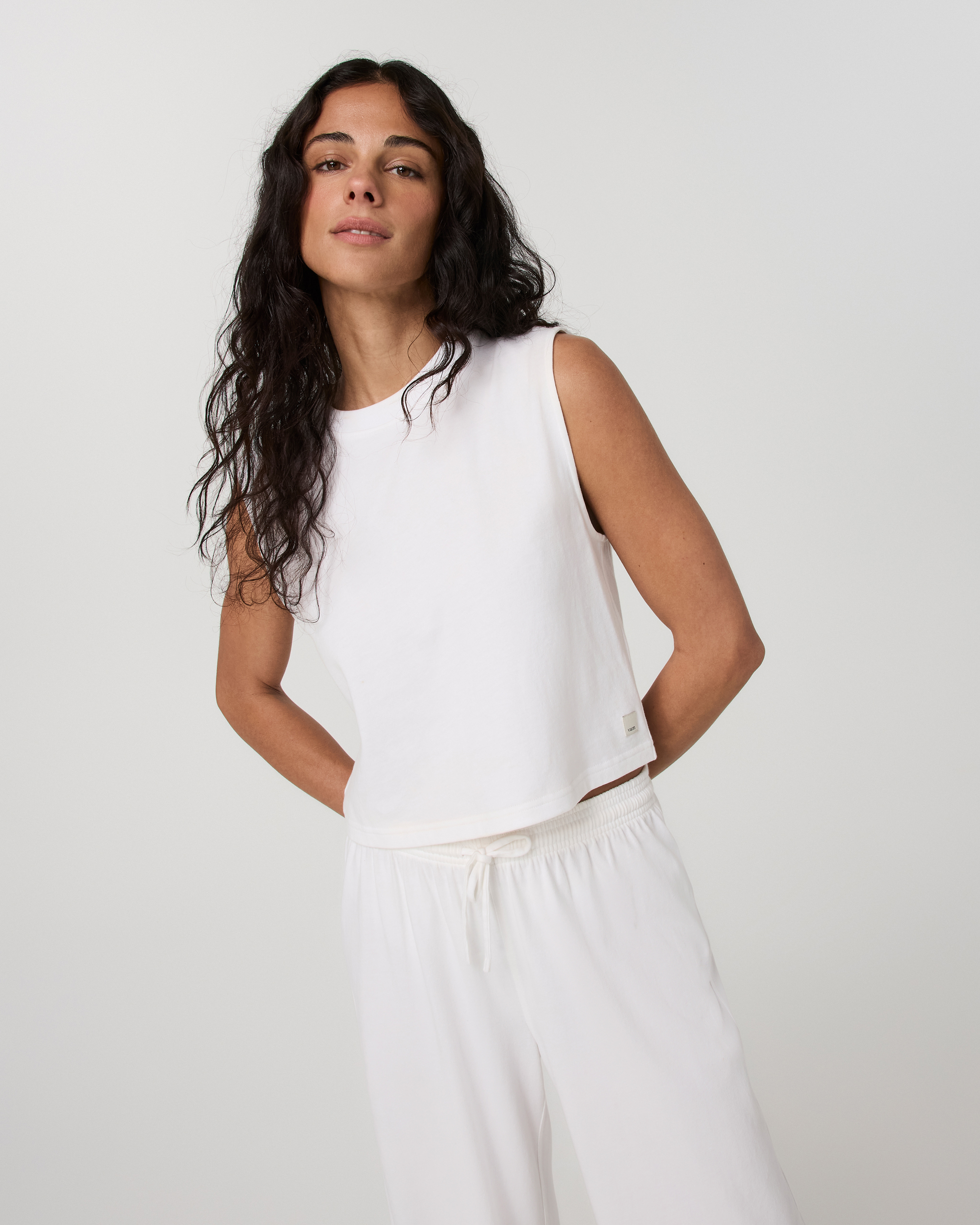 Heavyweight Cotton Easy Tank | White - Image 4