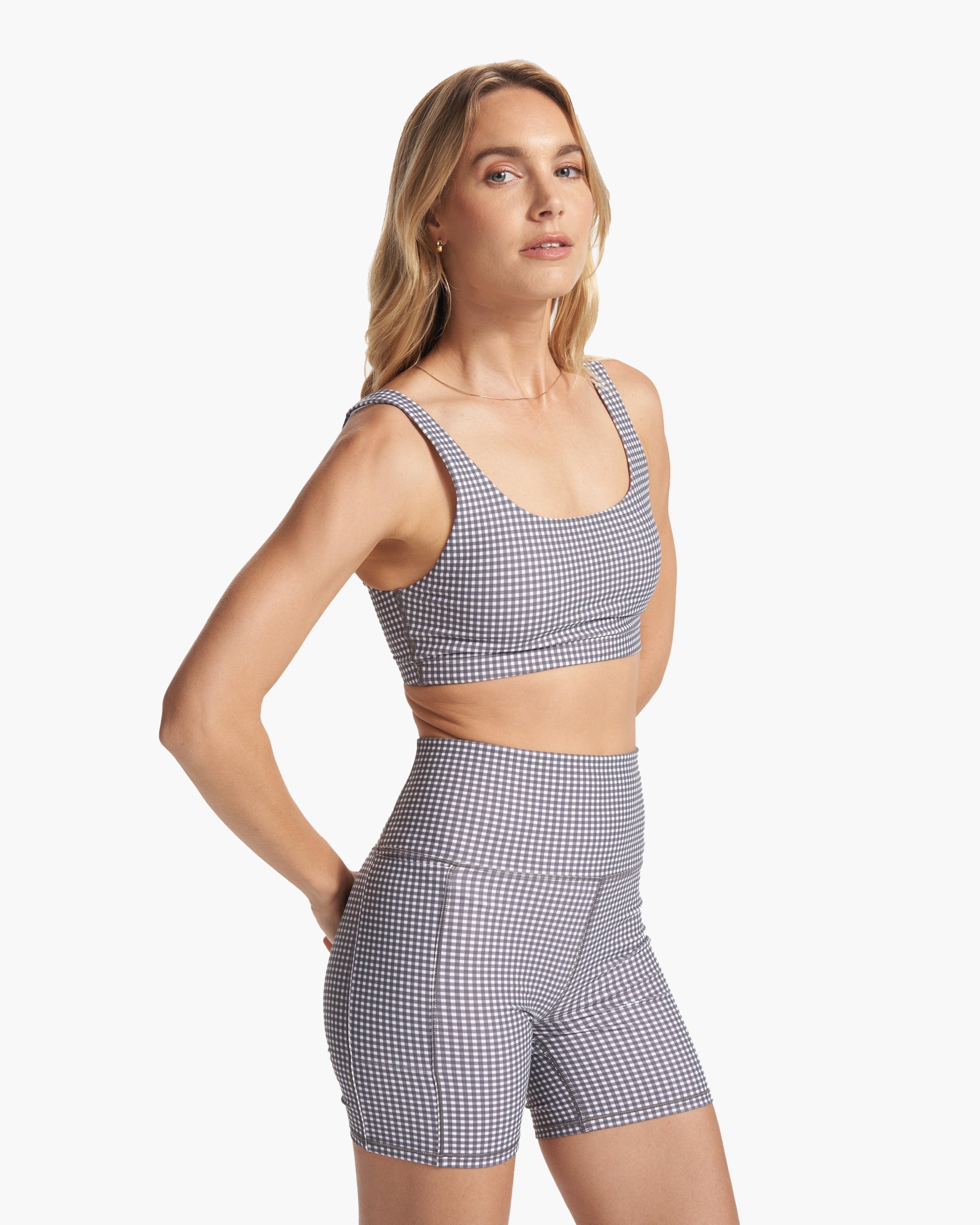 Daily Bra | White Gingham Plaid - Image 3