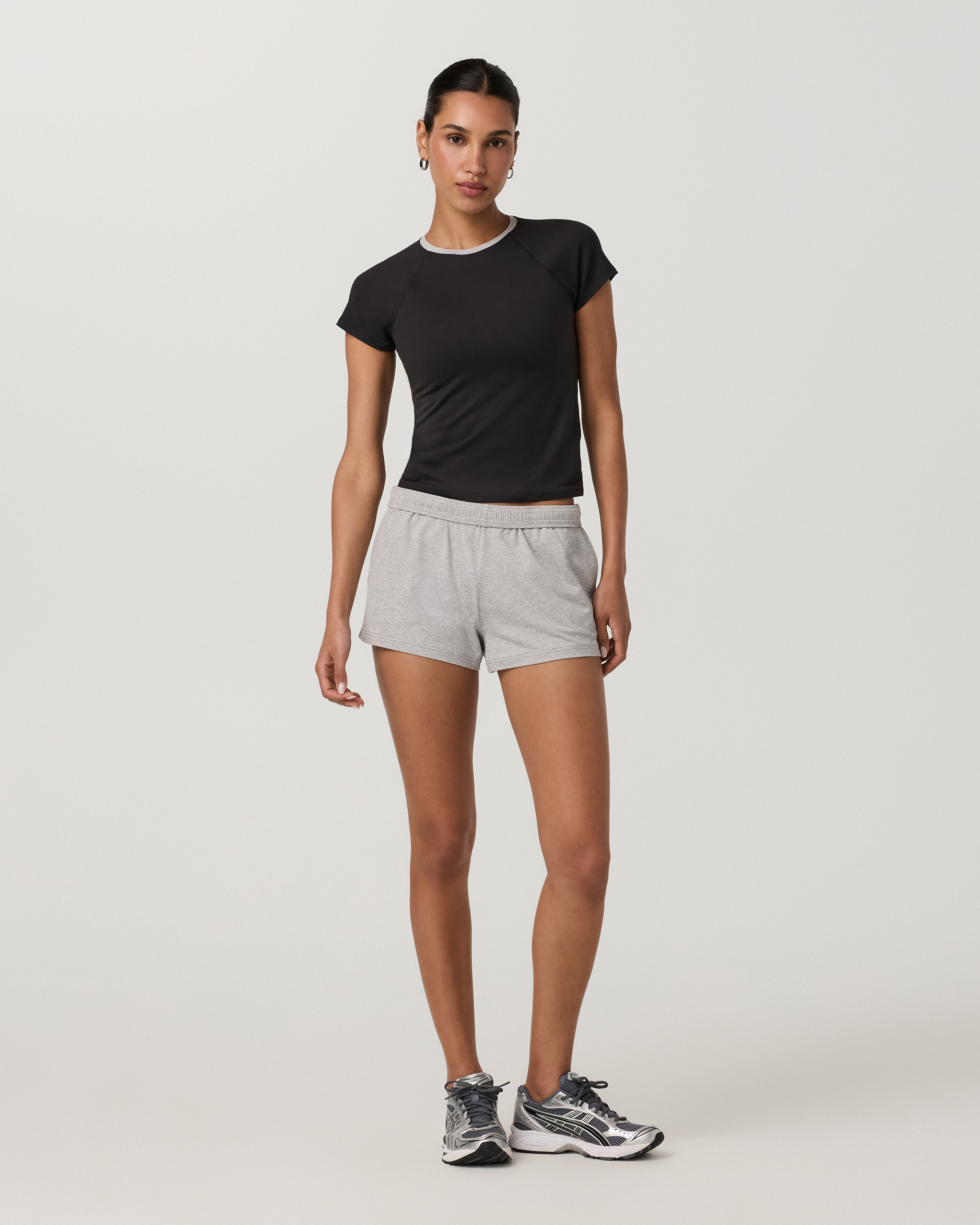 Short Sleeve Halo Retro Tee | Solid Black - Image 4