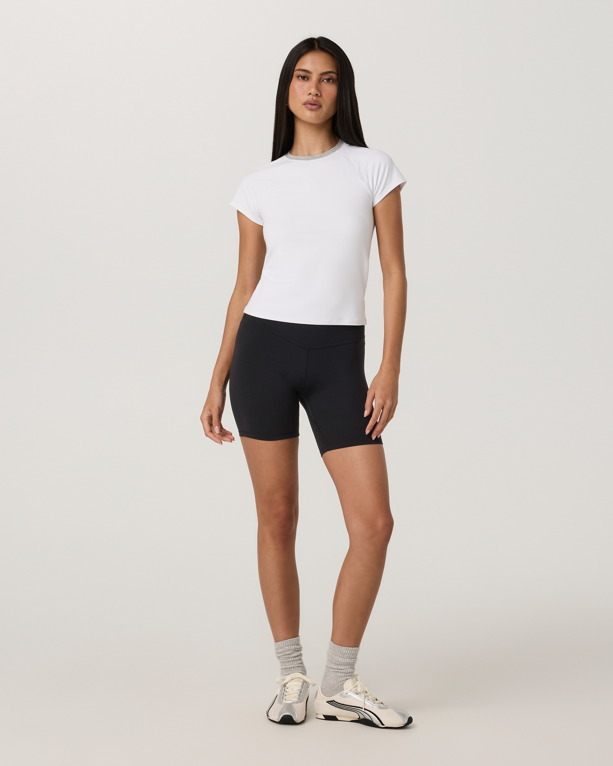 Short Sleeve Halo Retro Tee | White - Image 4