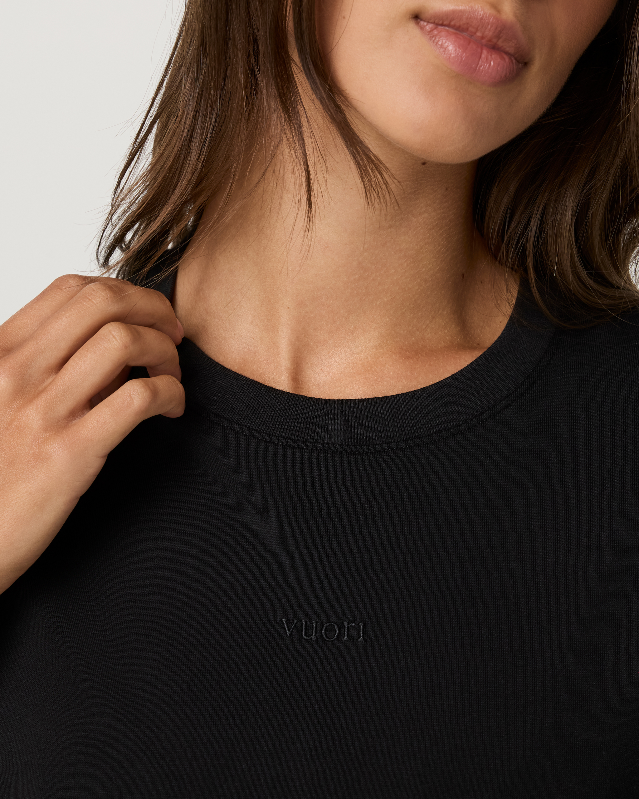 Short Sleeve Heavyweight Oversized Cotton Tee 2.0 | Black - Image 2
