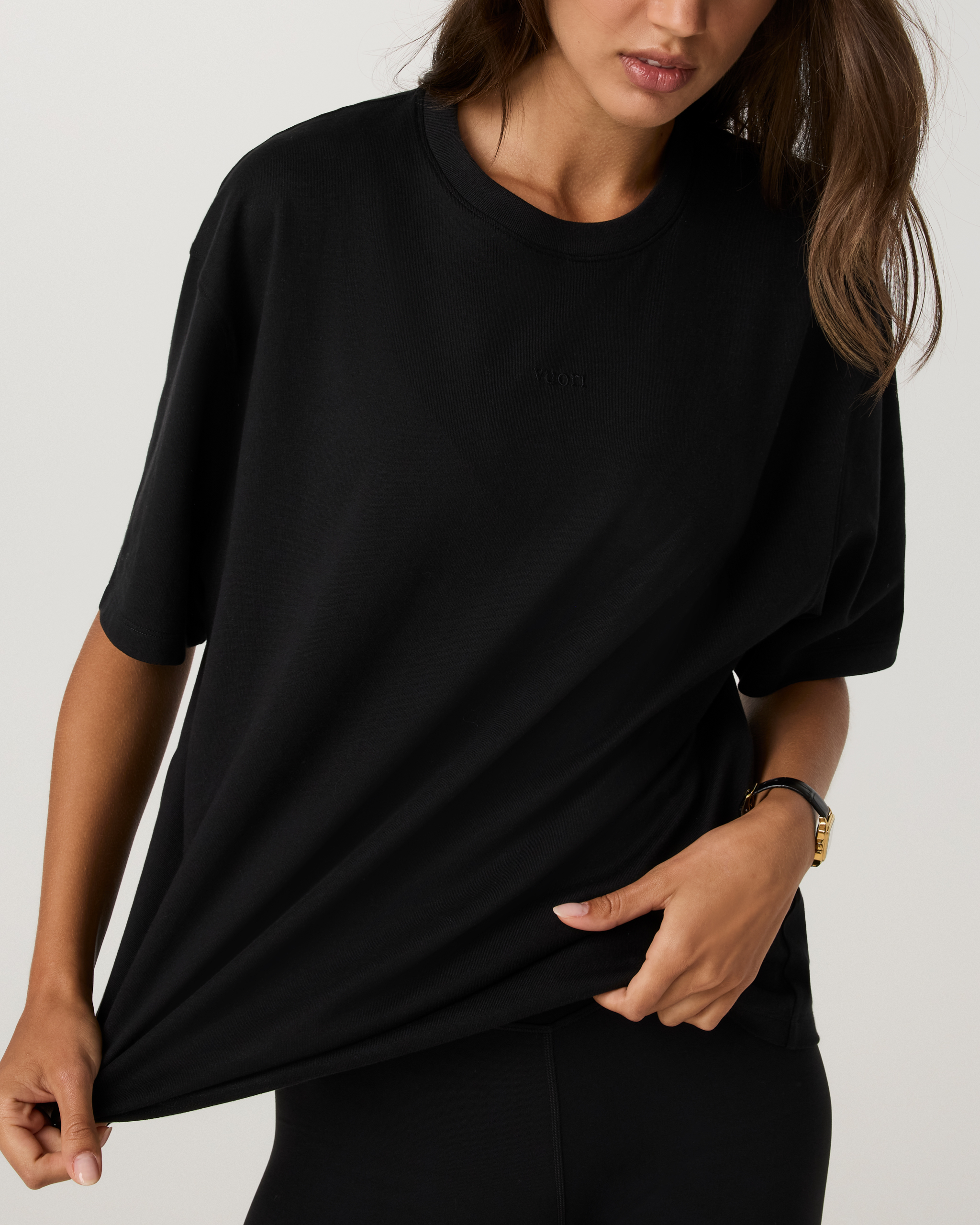 Short Sleeve Heavyweight Oversized Cotton Tee 2.0 | Black - Image 5