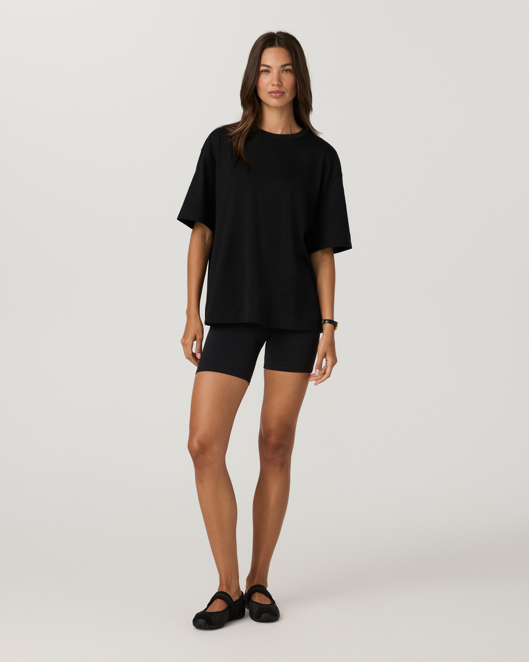 Short Sleeve Heavyweight Oversized Cotton Tee 2.0 | Black - Image 4