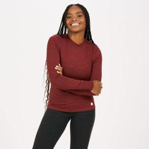 Long-Sleeve Lux Tee | Brick Heather