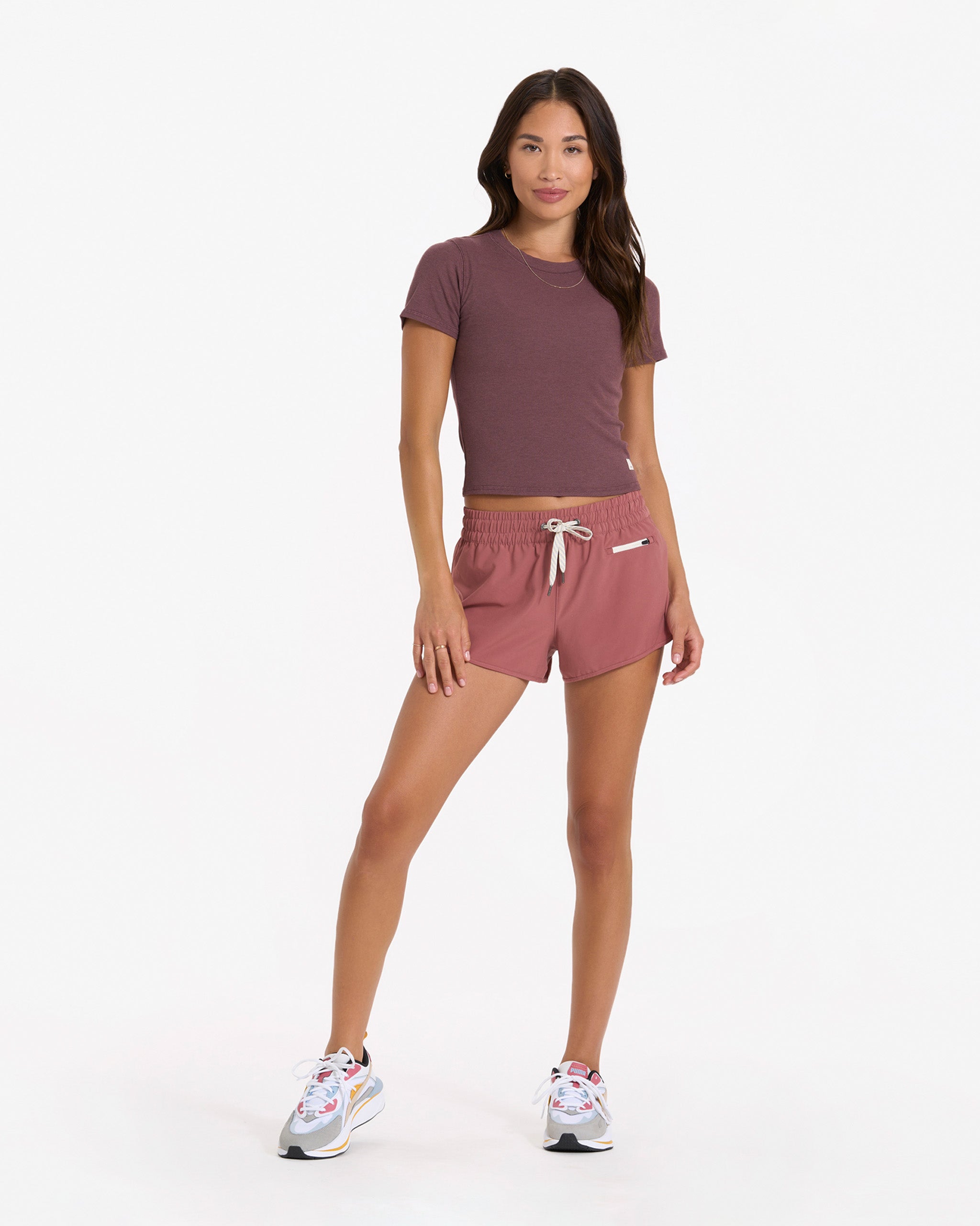 Pose Fitted Tee | Chestnut Heather - Image 4