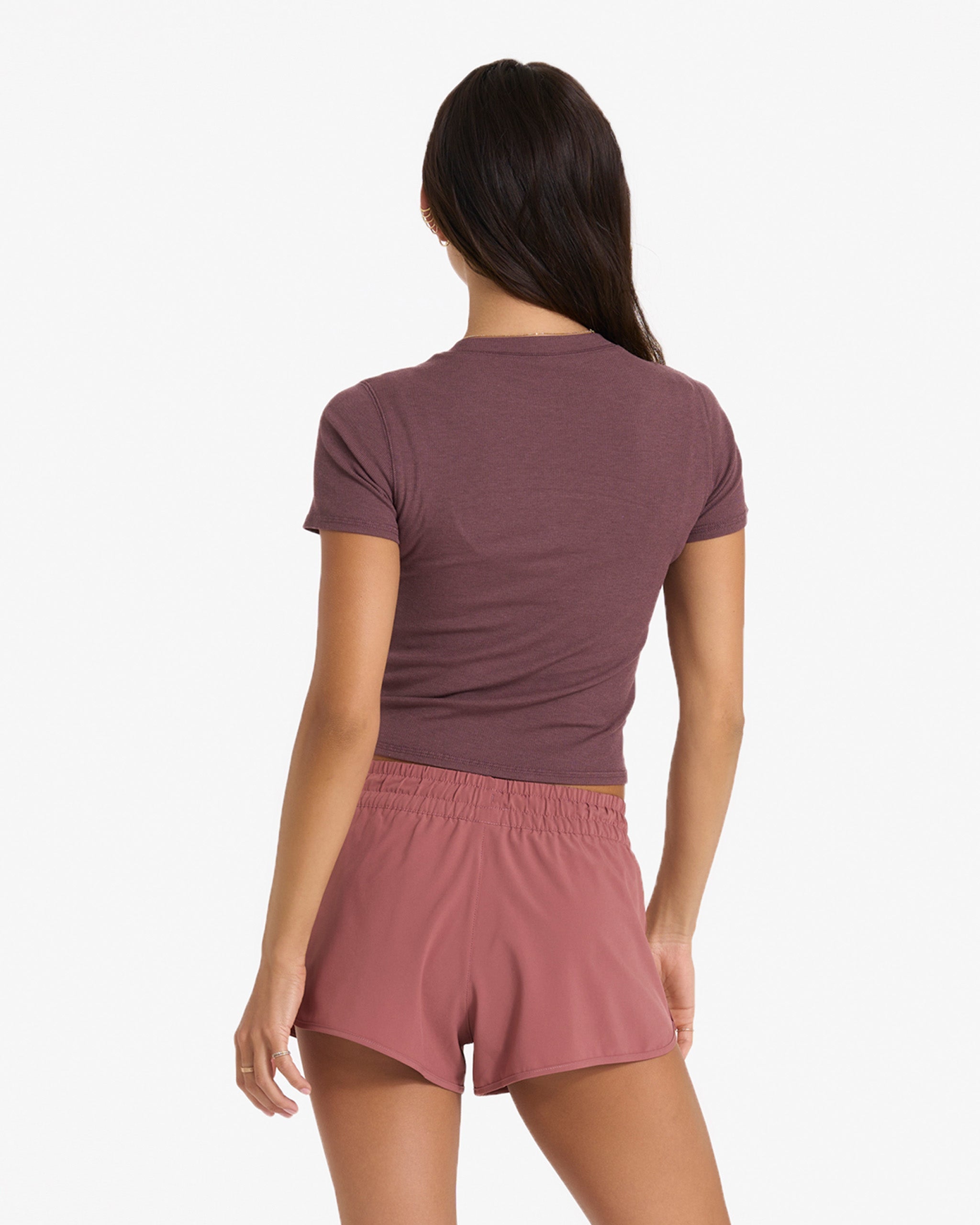 Pose Fitted Tee | Chestnut Heather - Image 3