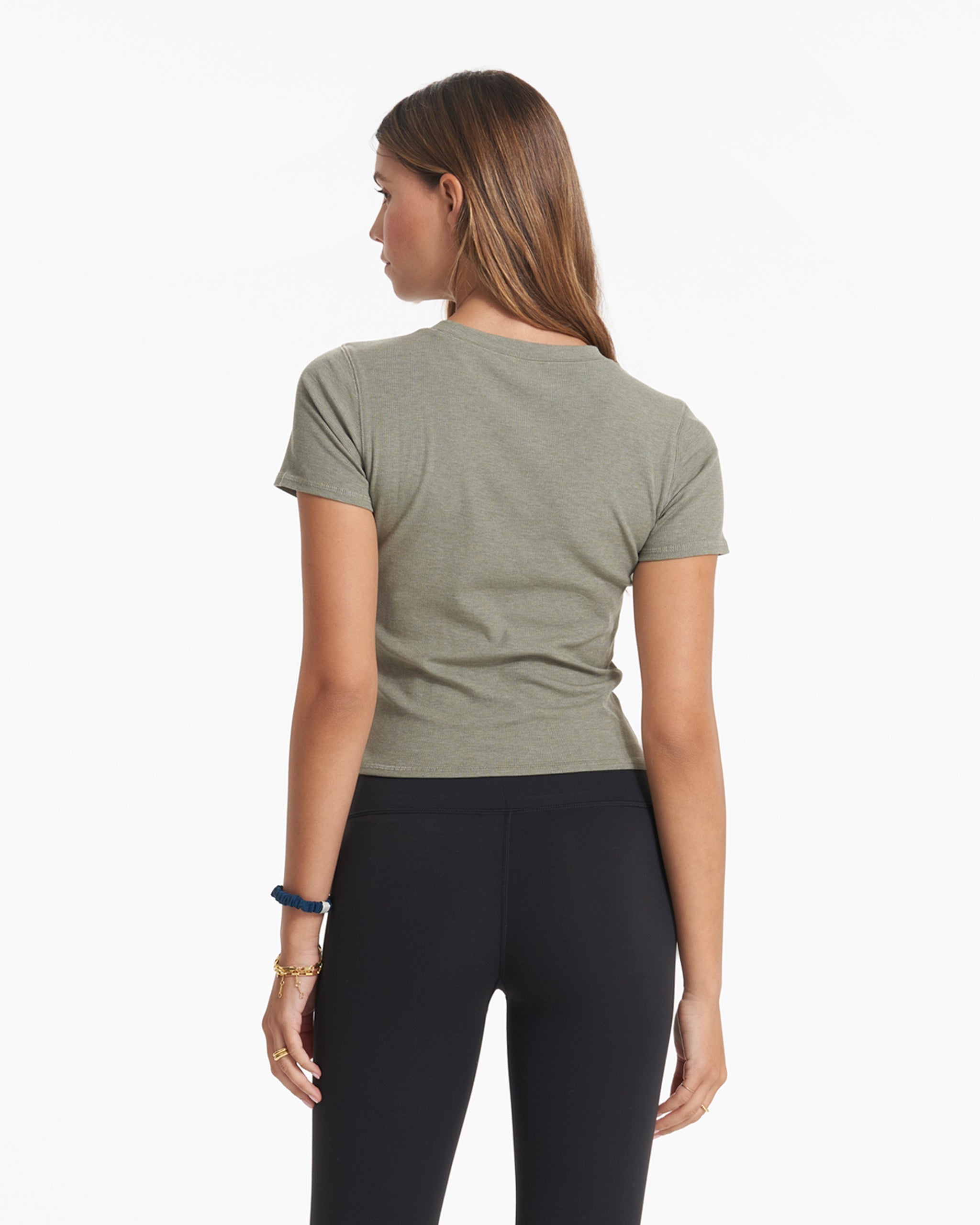 Pose Fitted Tee | Laurel Heather - Image 4