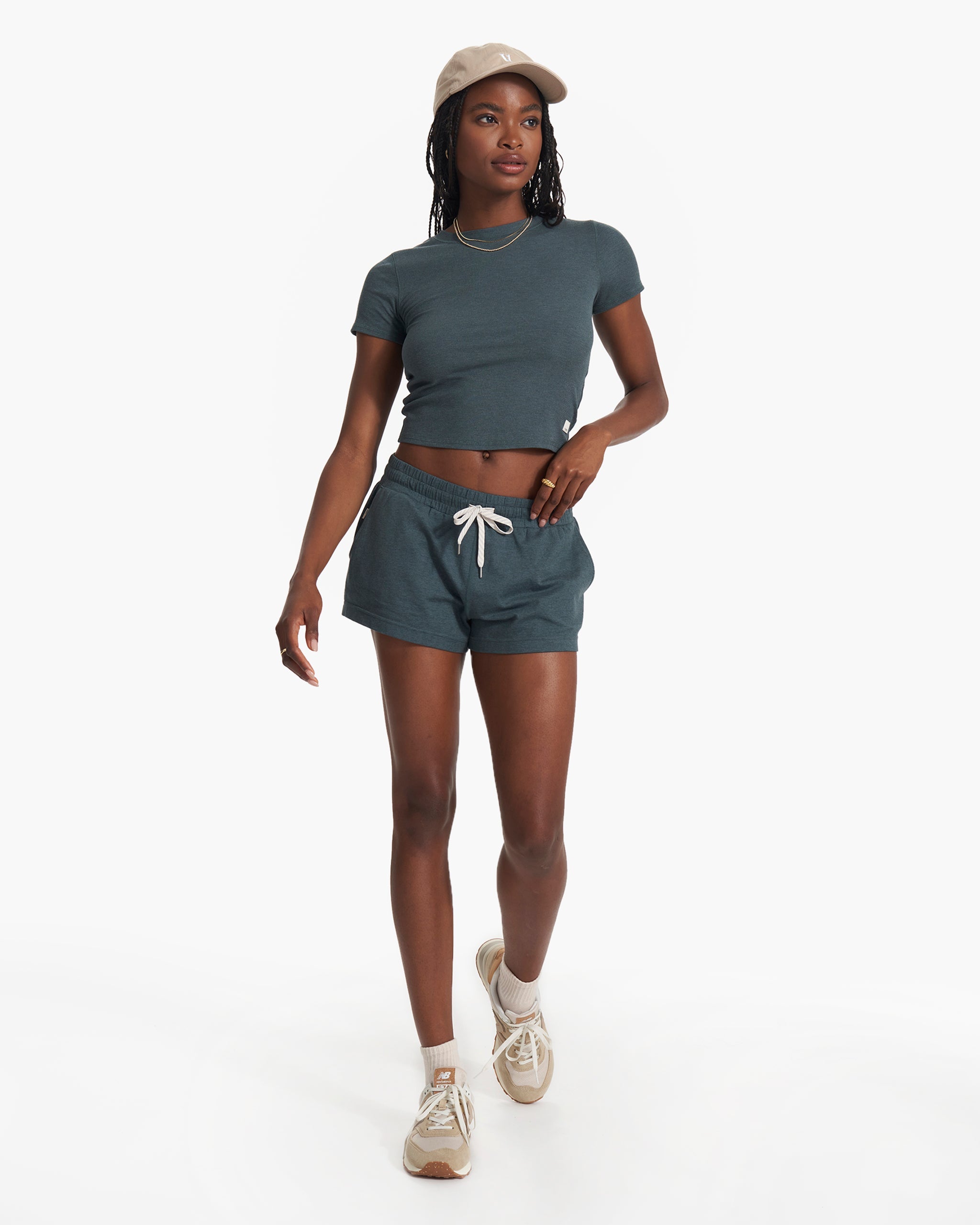 Pose Fitted Tee | Stone Heather - Image 4
