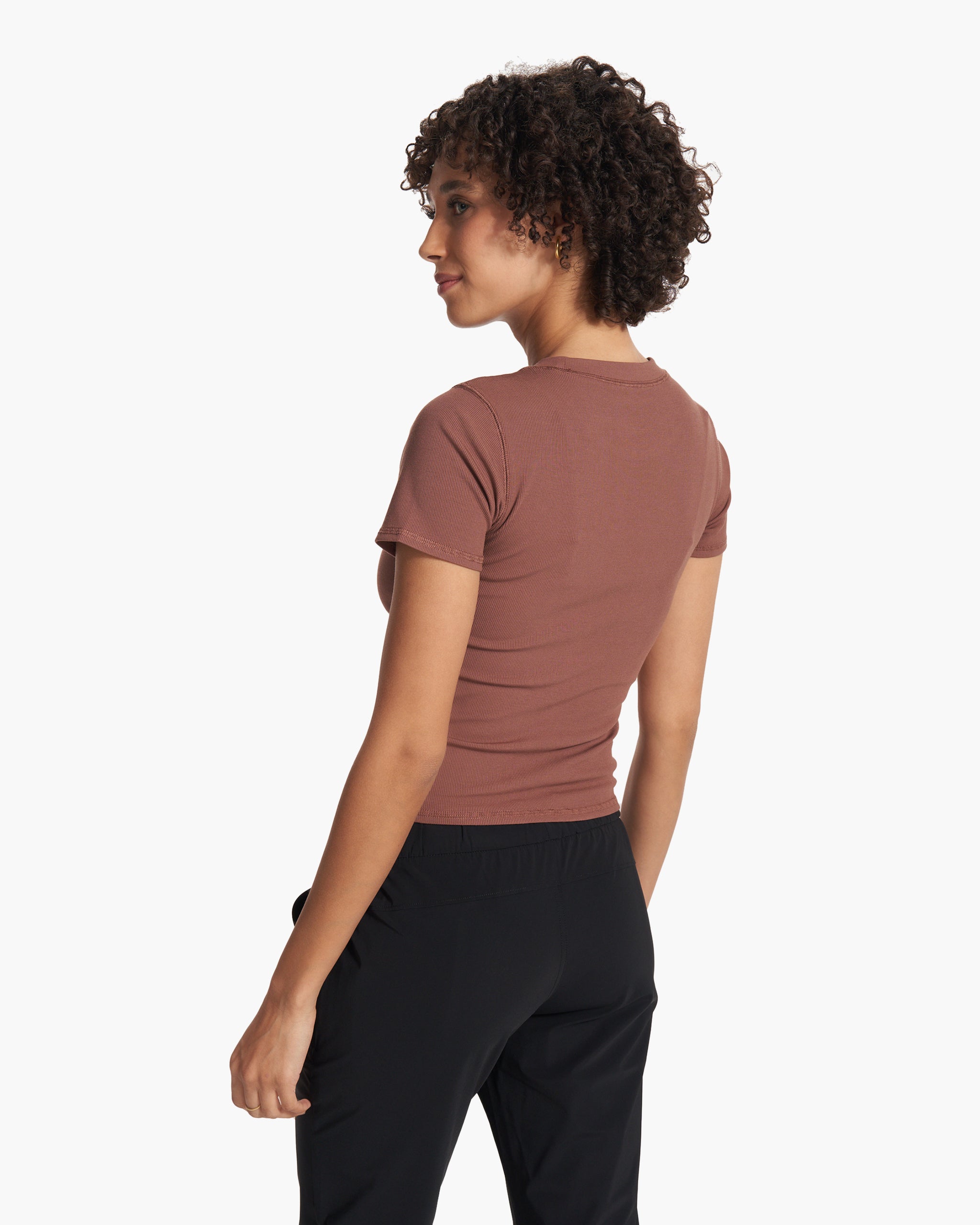 Pose Fitted Tee | Hazelnut - Image 3