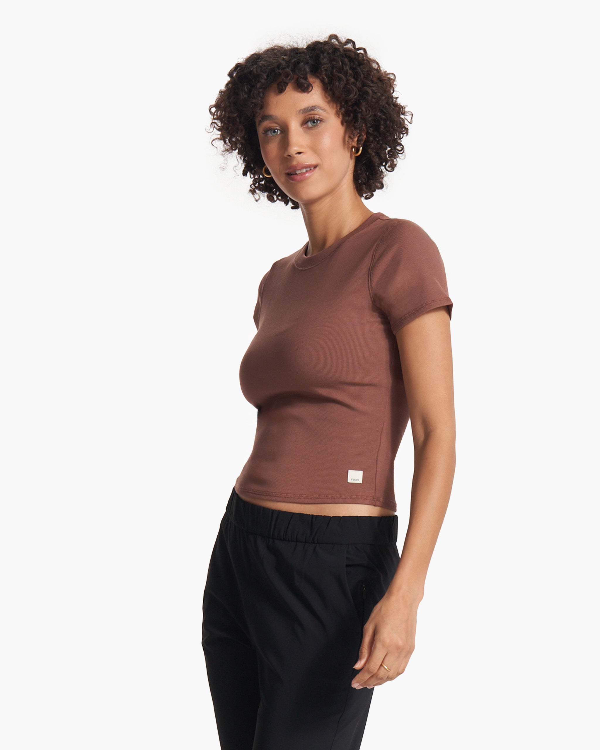 Pose Fitted Tee | Hazelnut - Image 2