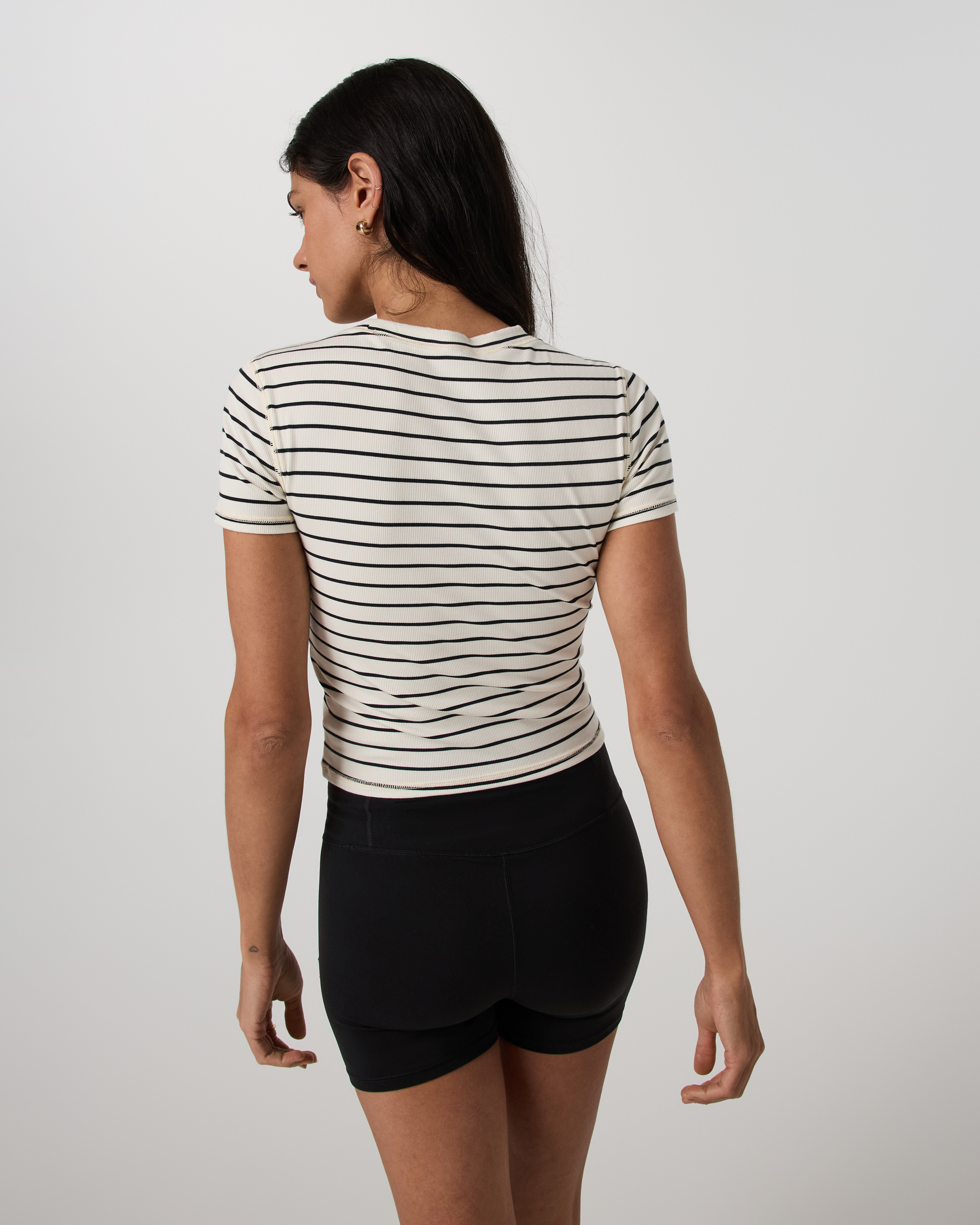 Pose Fitted Tee | Ink Stripe - Image 3