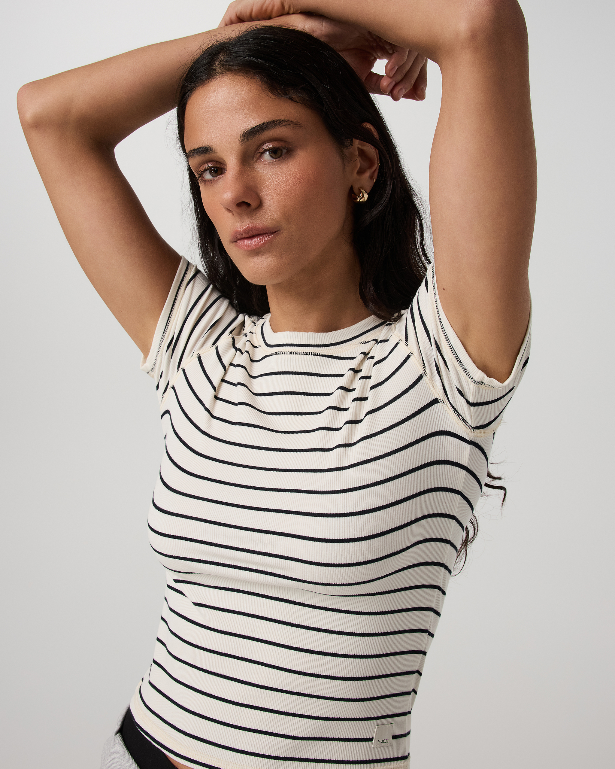 Pose Fitted Tee | Ink Stripe - Image 2