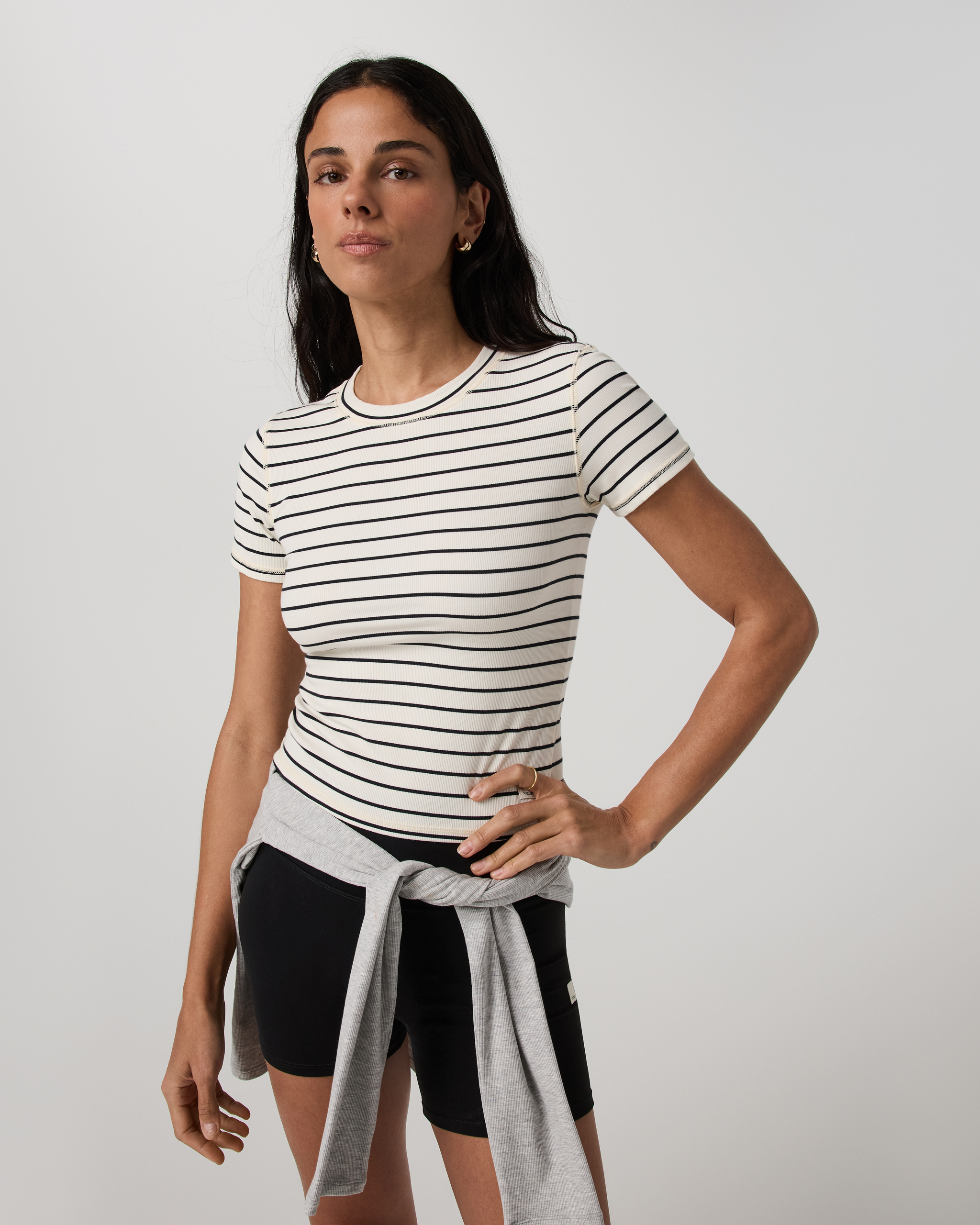 Pose Fitted Tee | Ink Stripe - Image 5