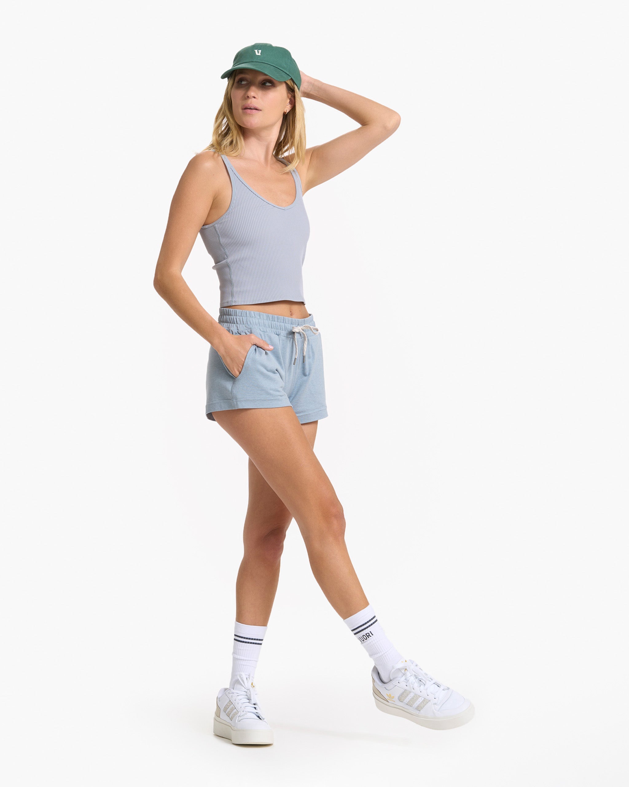 Rib Crop Tank | Light Cloud - Image 5