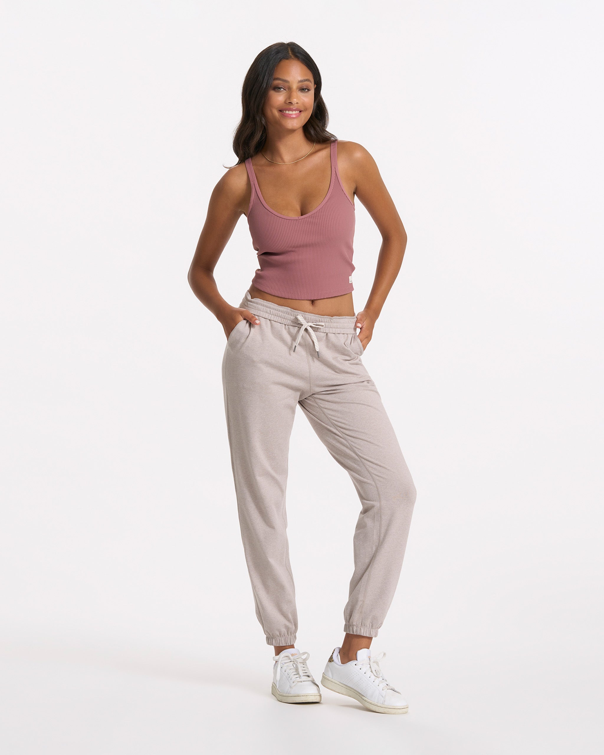 Rib Crop Tank | Marsala - Image 4