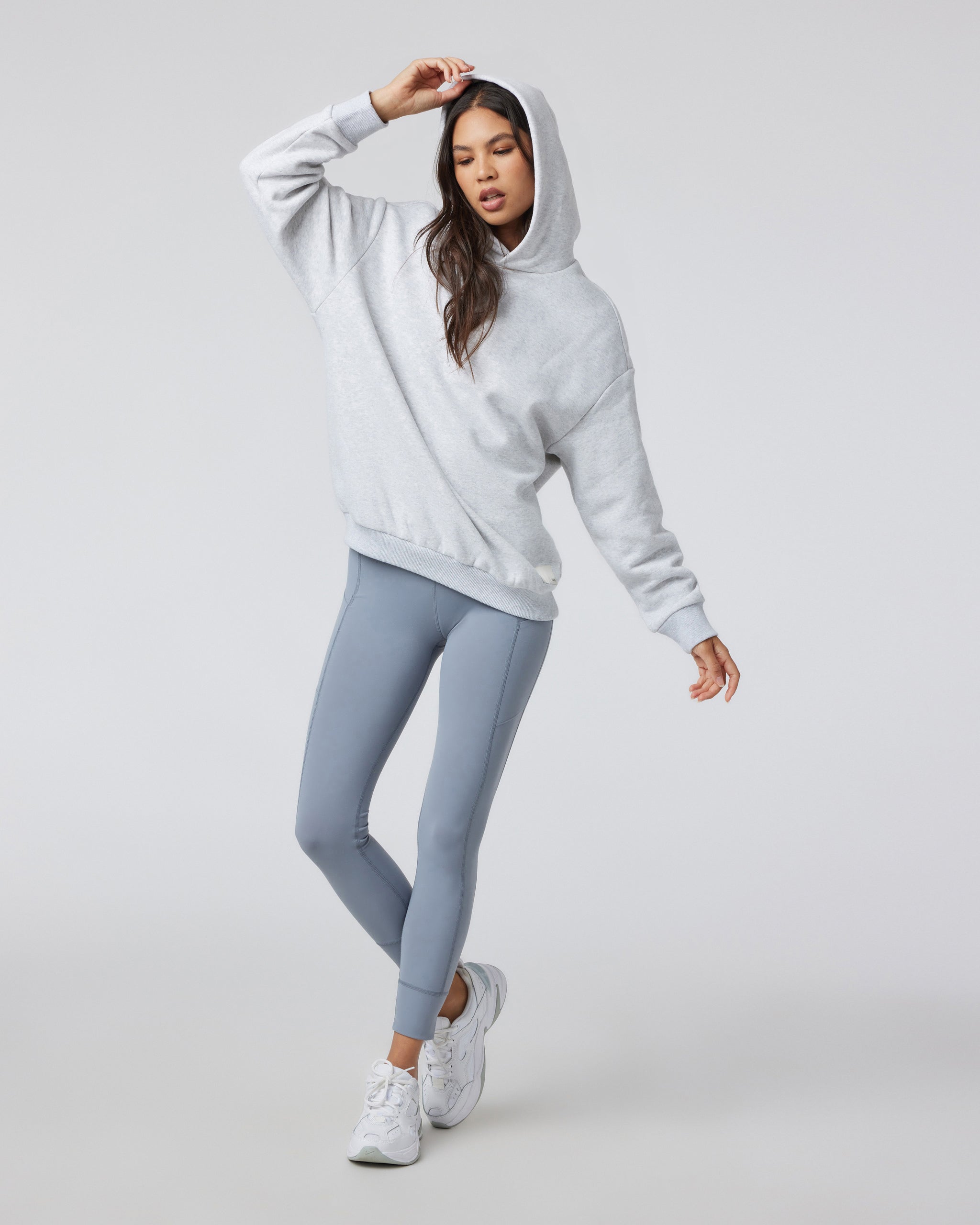 Restore Oversized Hoodie | Pale Grey Heather - Image 5