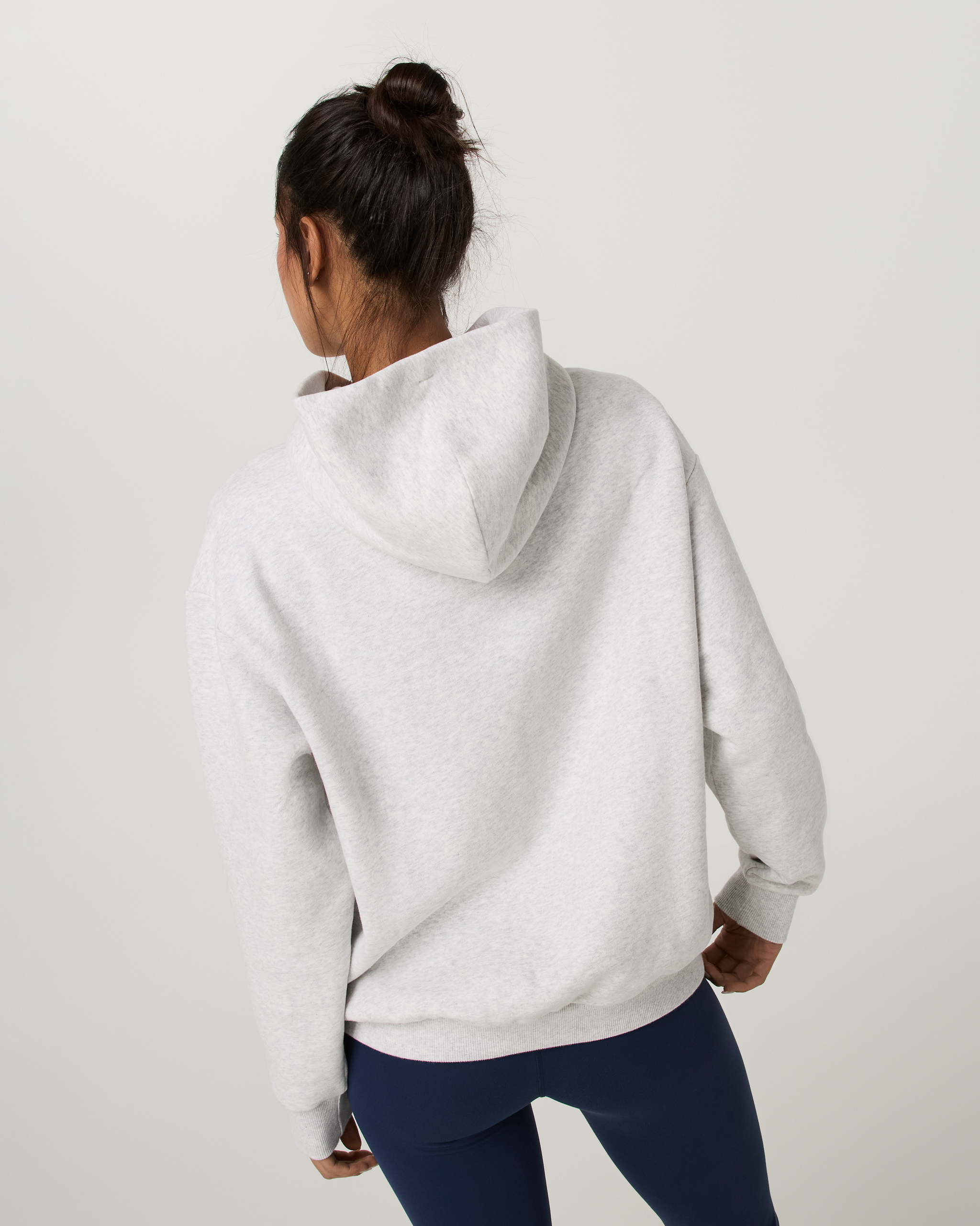 Restore Oversized Hoodie | Pale Grey Heather Tonal - Image 3