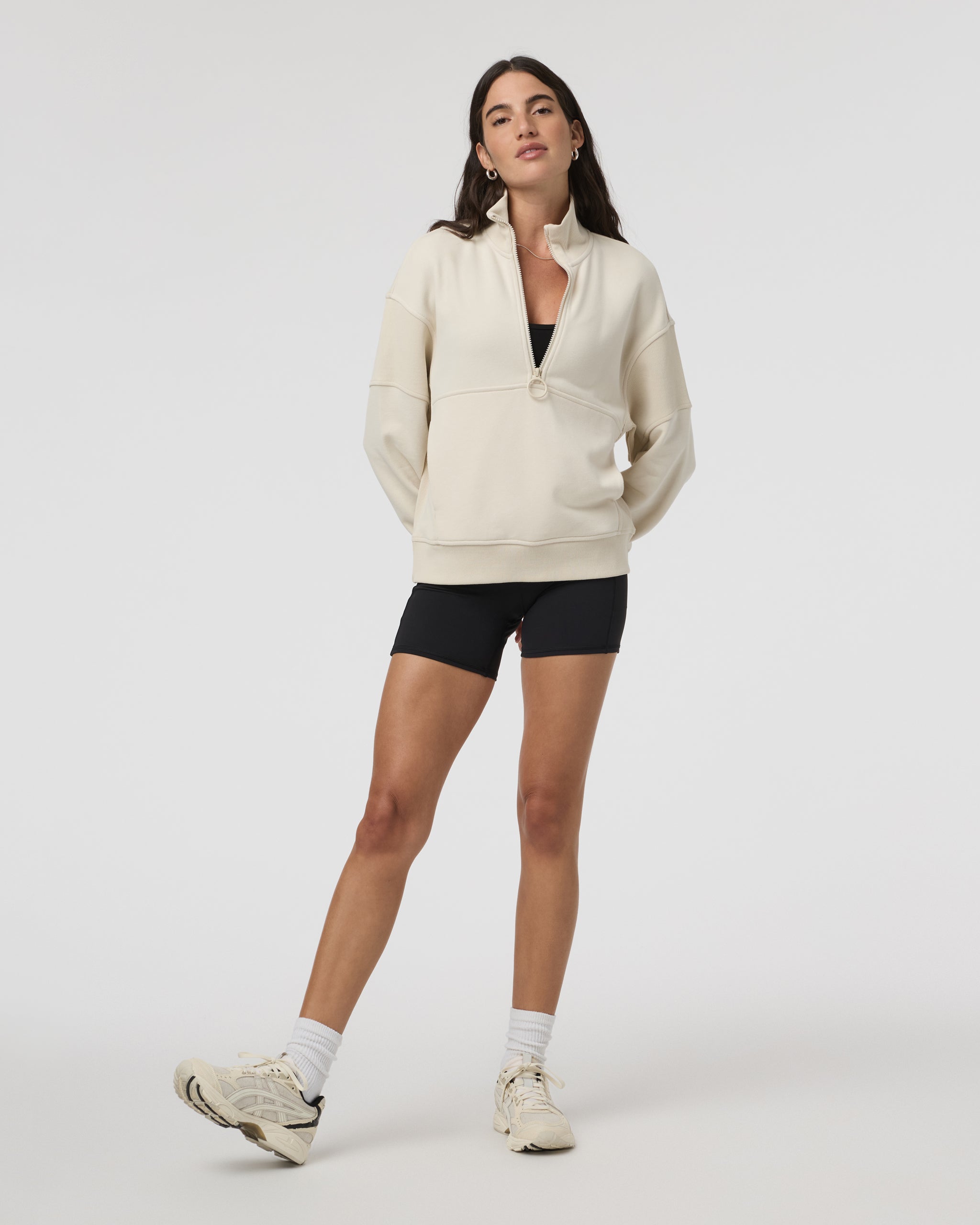 Sedona Rib Half Zip | Bone - Image 2