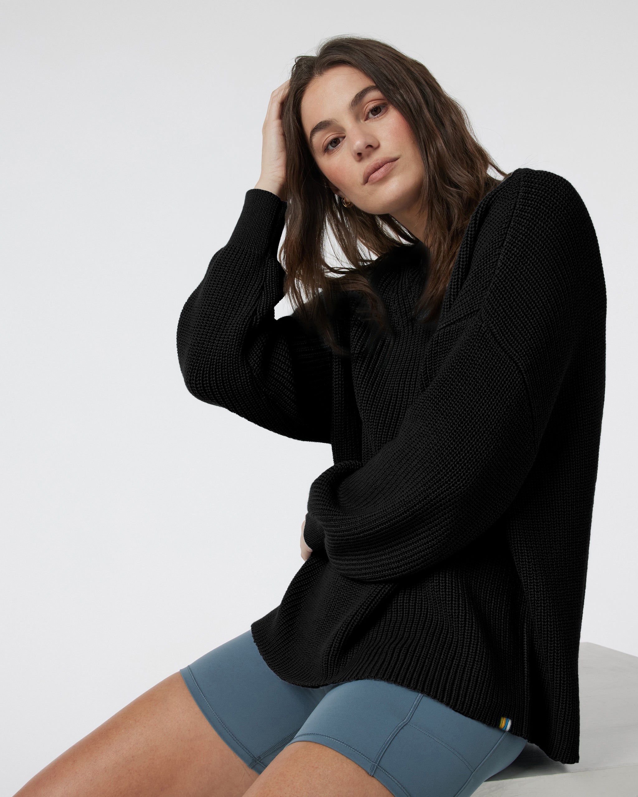 Alps Crew Neck Sweater | Black - Image 4