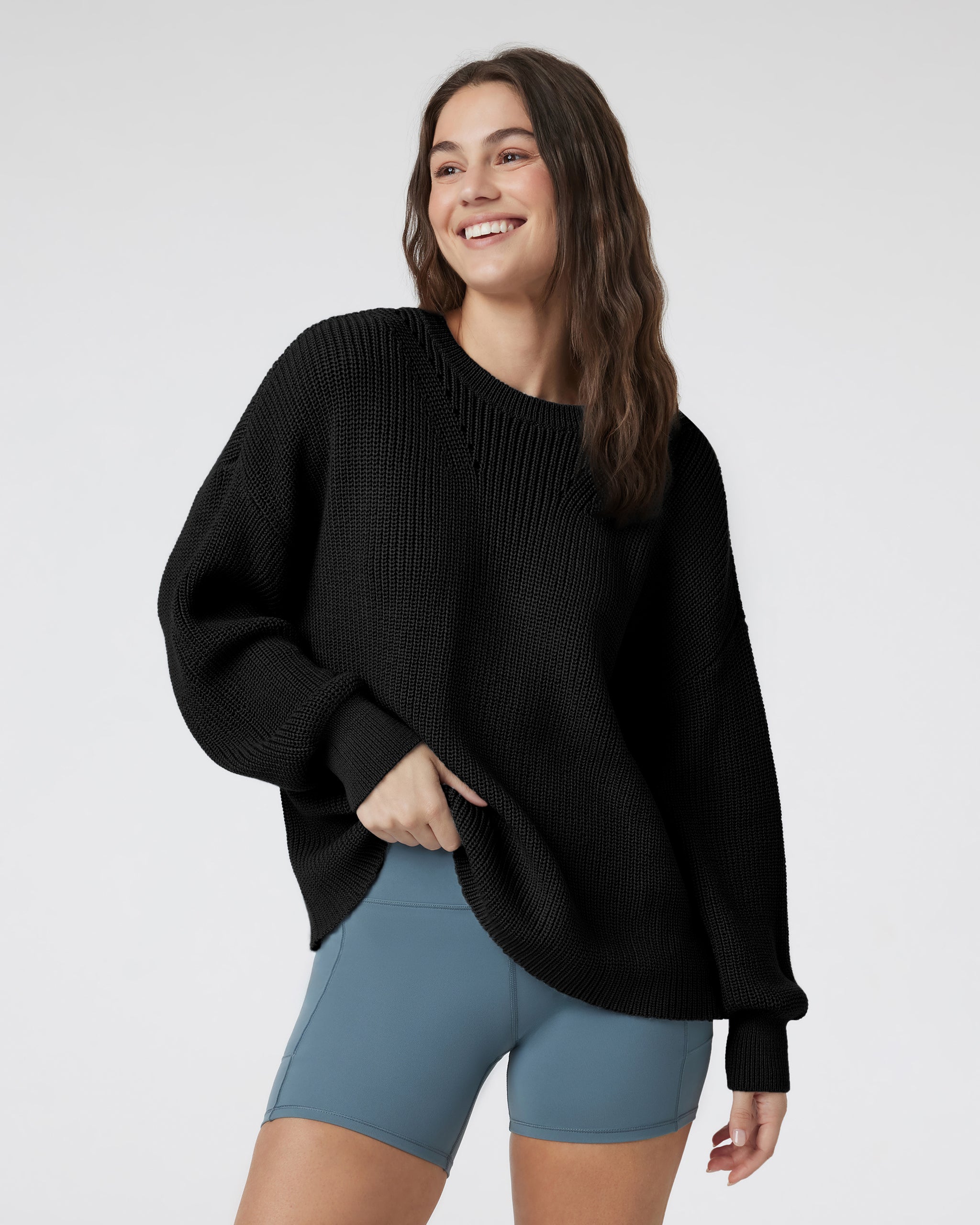 Alps Crew Neck Sweater | Black - Image 2