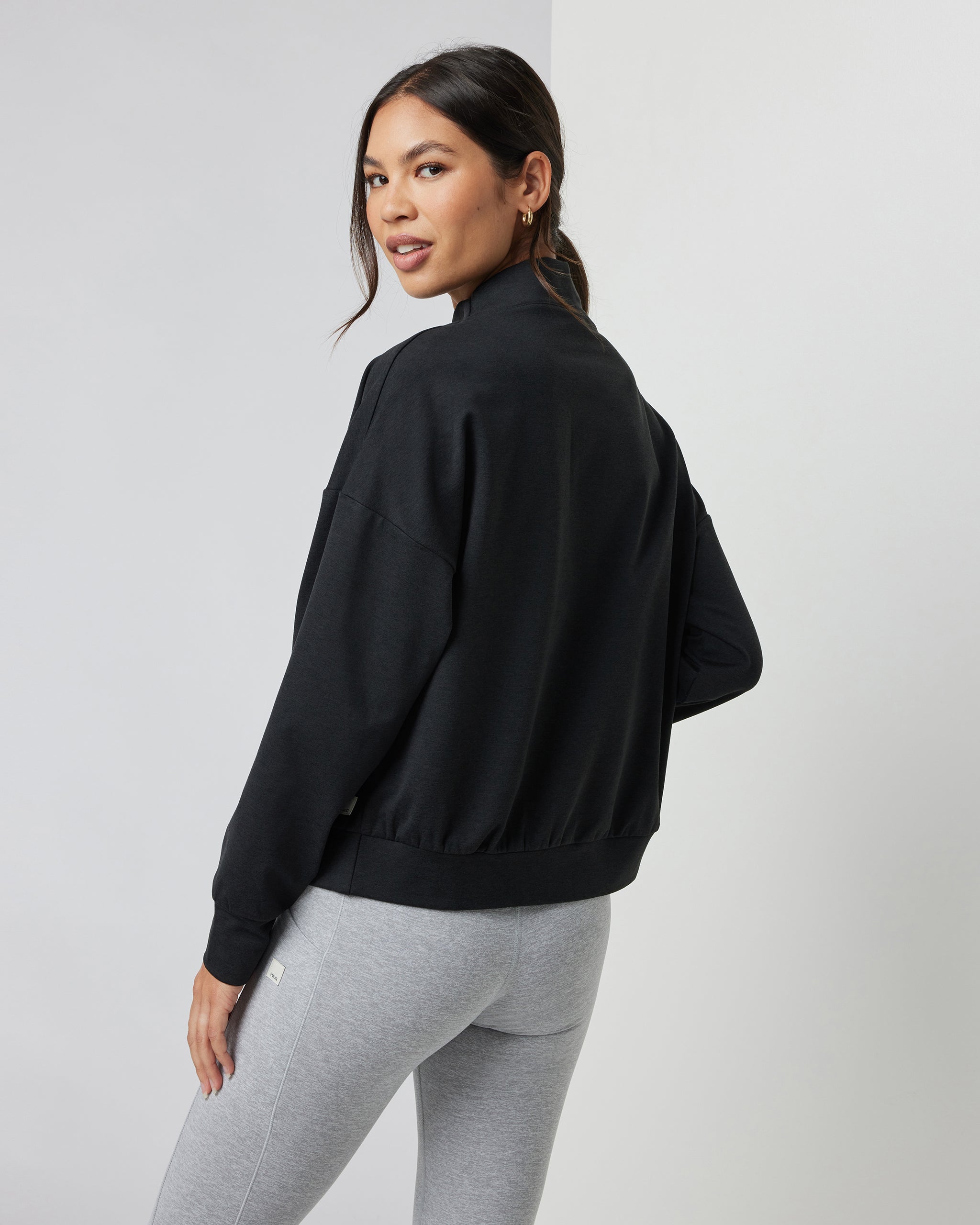 Granite Funnel Neck | Black Heather - Image 3