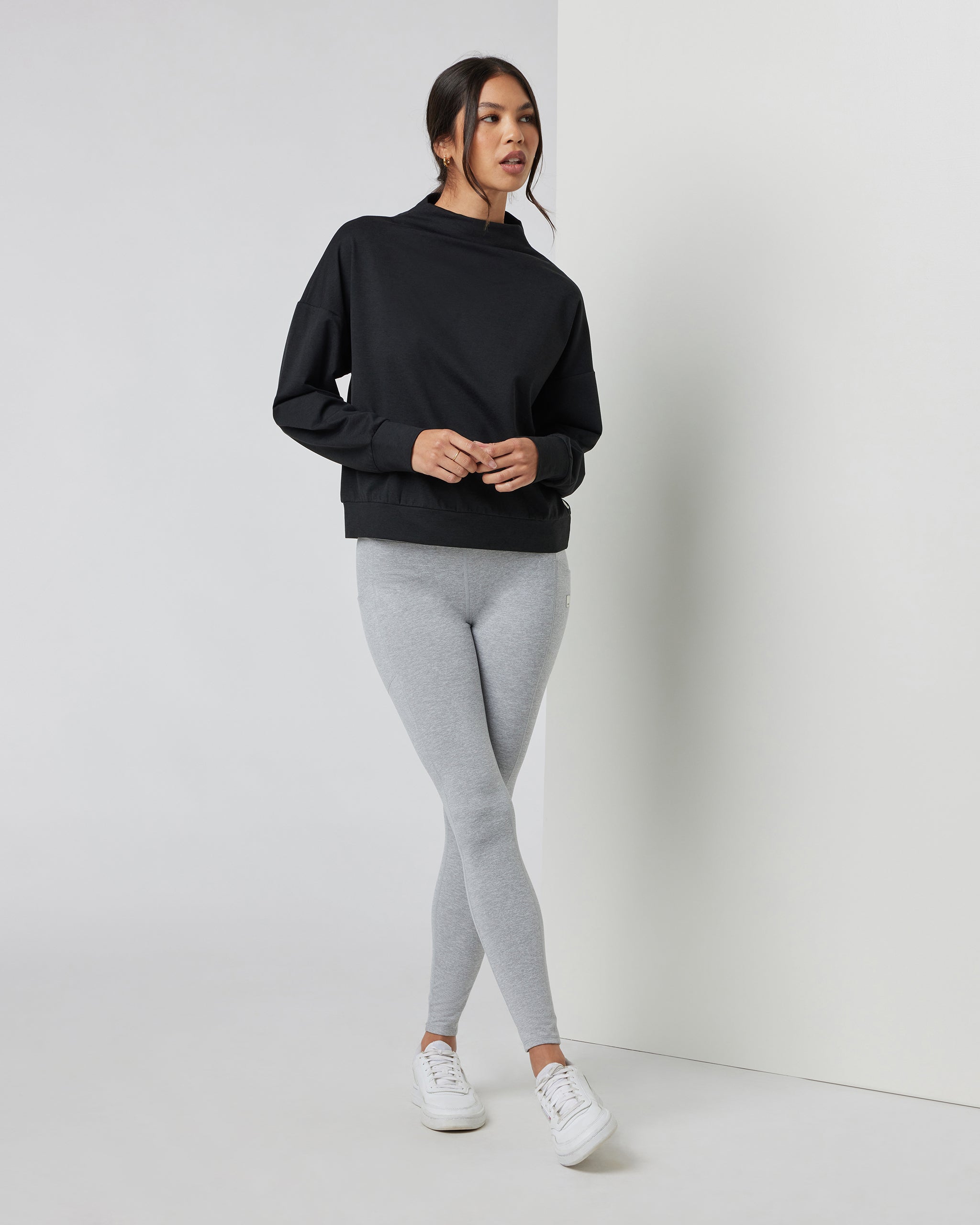 Granite Funnel Neck | Black Heather - Image 2