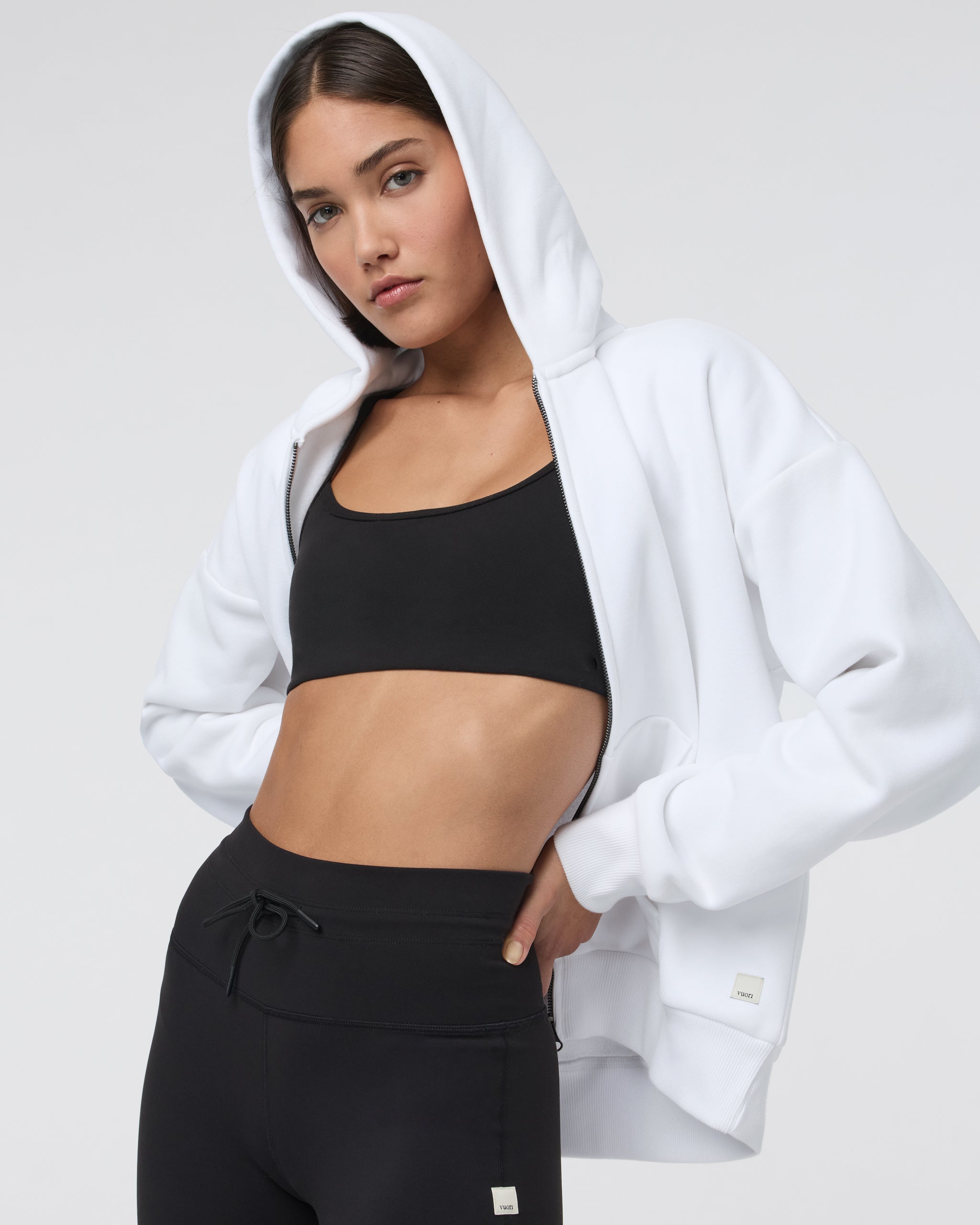Restore Full Zip Hoodie | White - Image 2