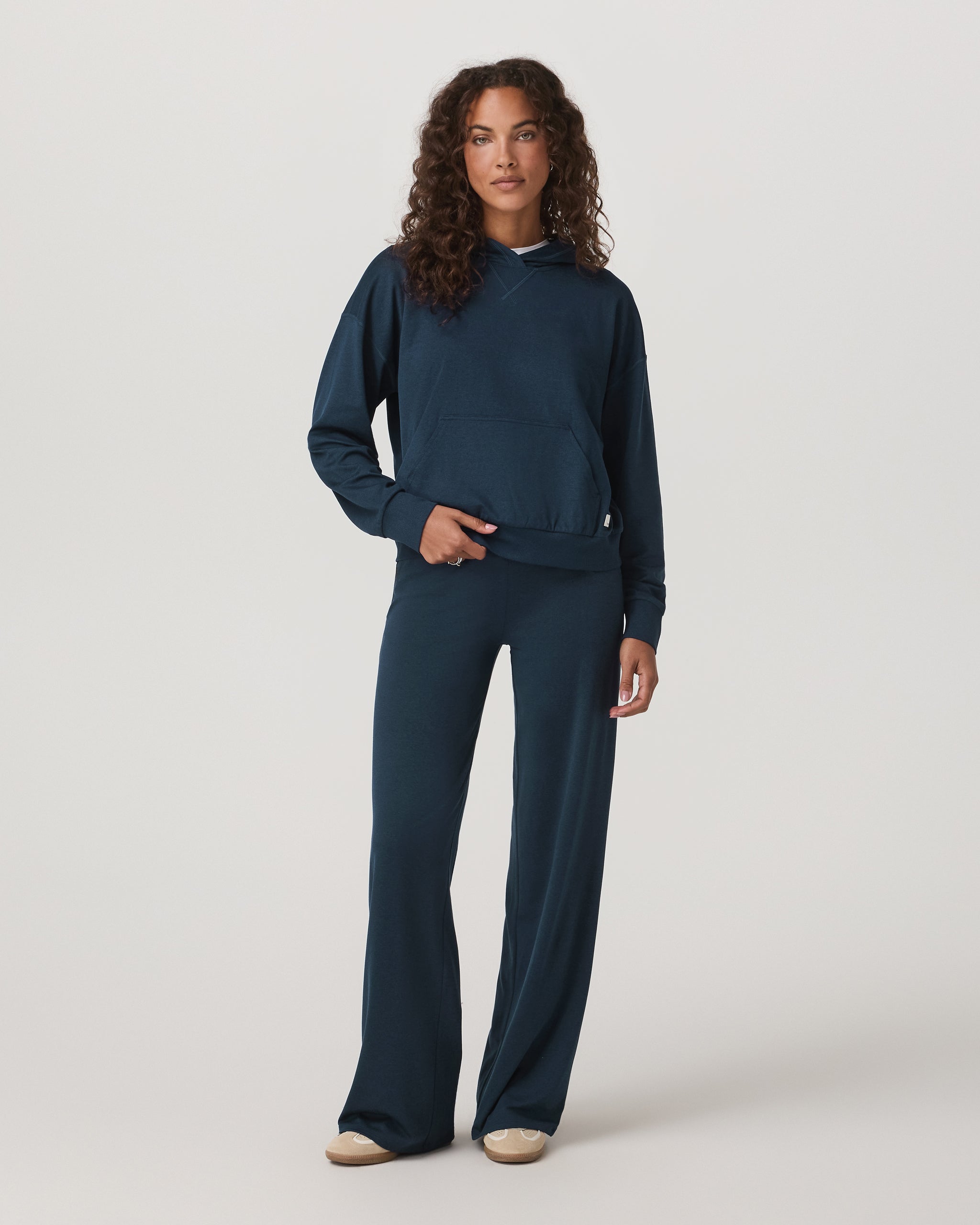 Halo Modern Pullover Hoodie | Blue Coast Heather - Image 2