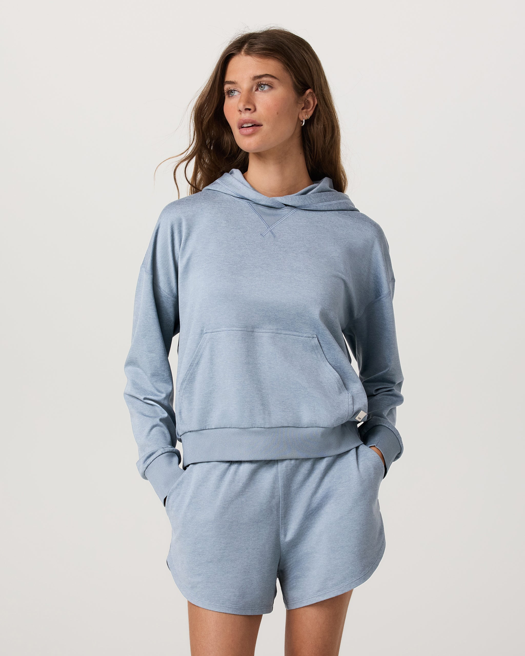 Halo Modern Pullover Hoodie | Sea Glass Heather - Image 2