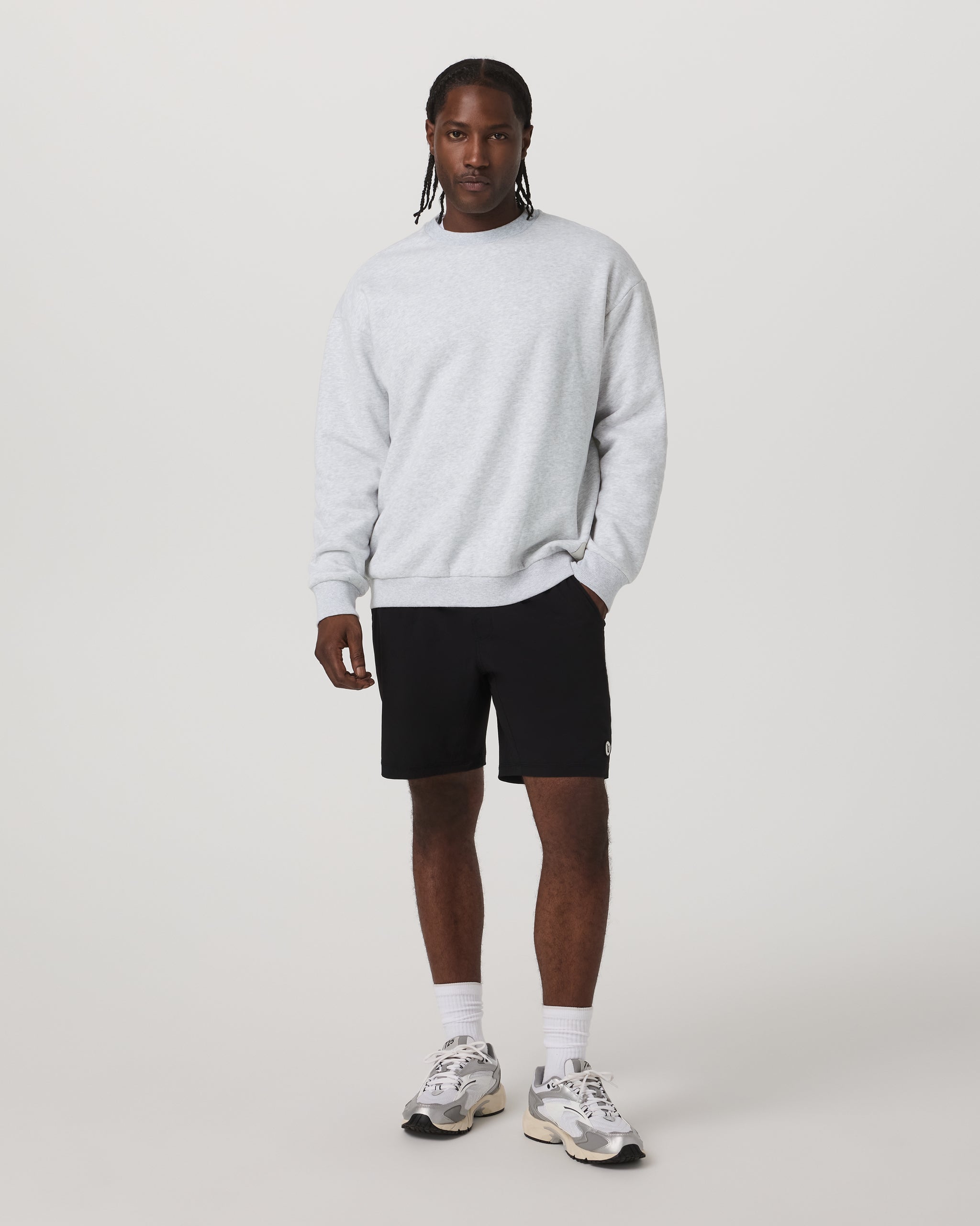 Restore Oversized Crew 2.0 | Pale Grey Heather - Image 4