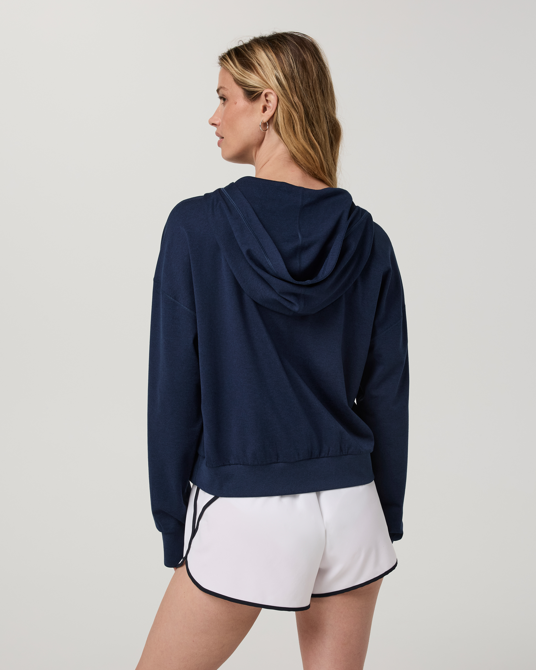 Halo Modern Full Zip Hoodie | Blue Coast Heather - Image 3