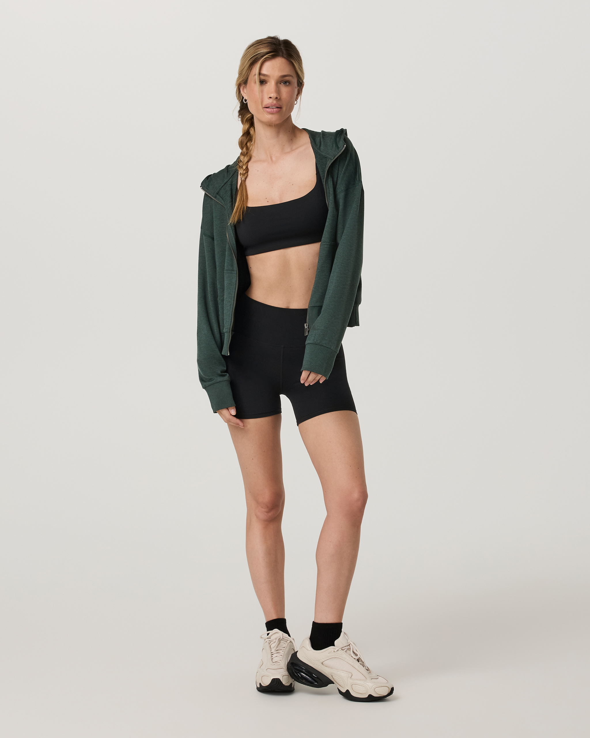 Halo Modern Full Zip Hoodie | Hemlock Heather - Image 4