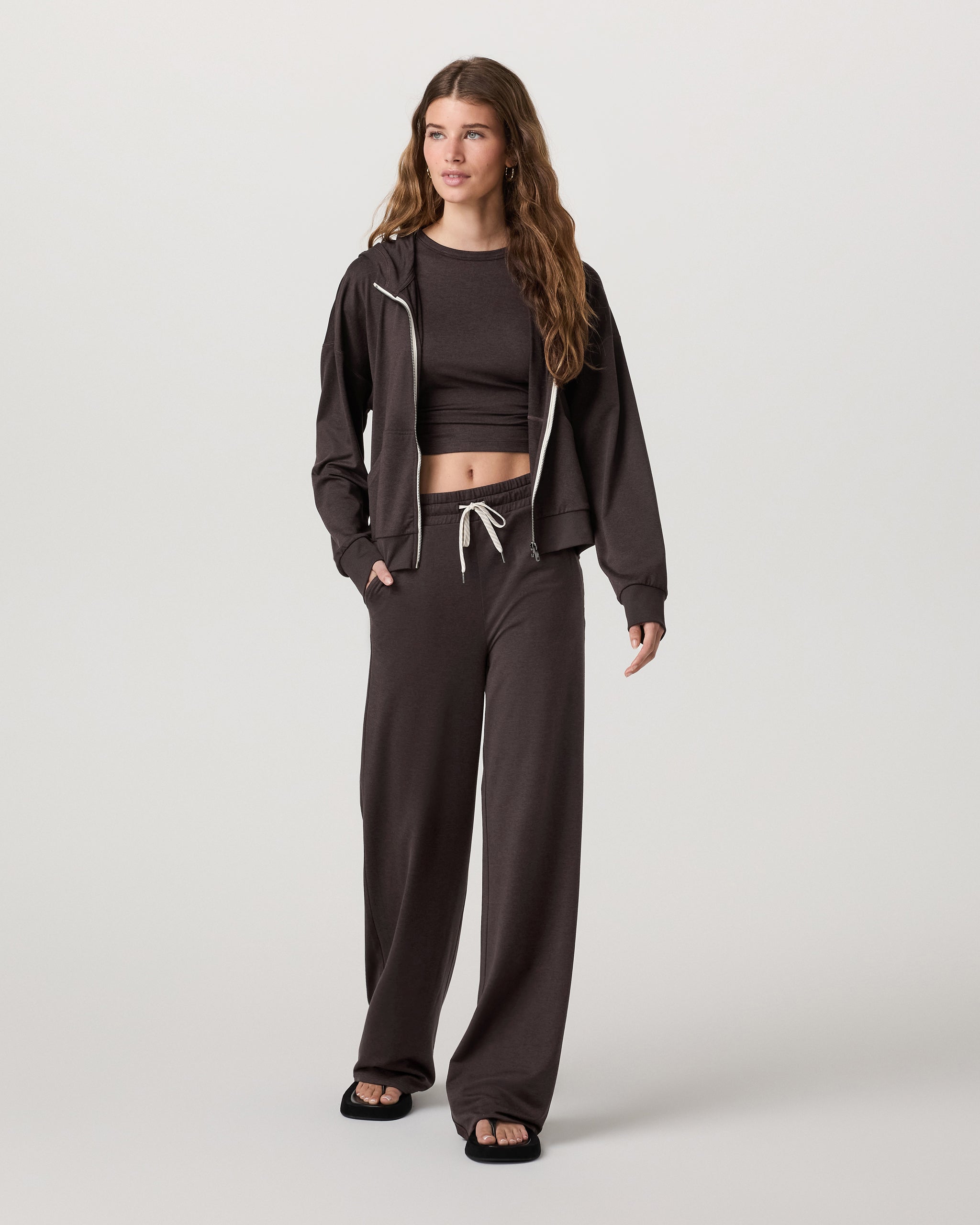 Halo Modern Full Zip Hoodie | Java Heather - Image 3