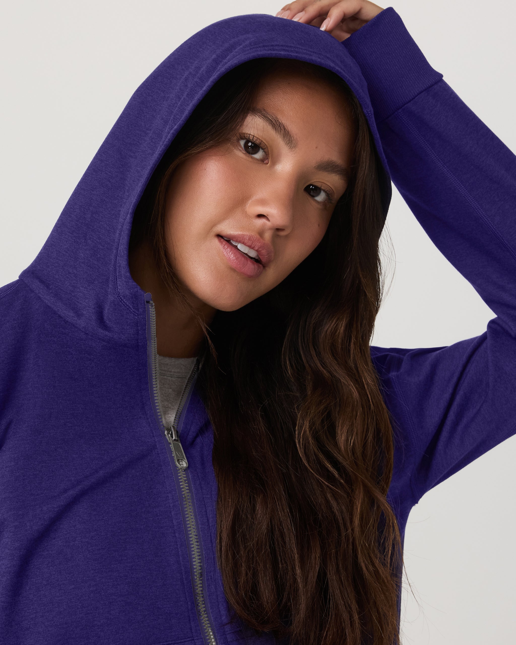 Halo Modern Full Zip Hoodie | Stellar Sky Heather - Image 4