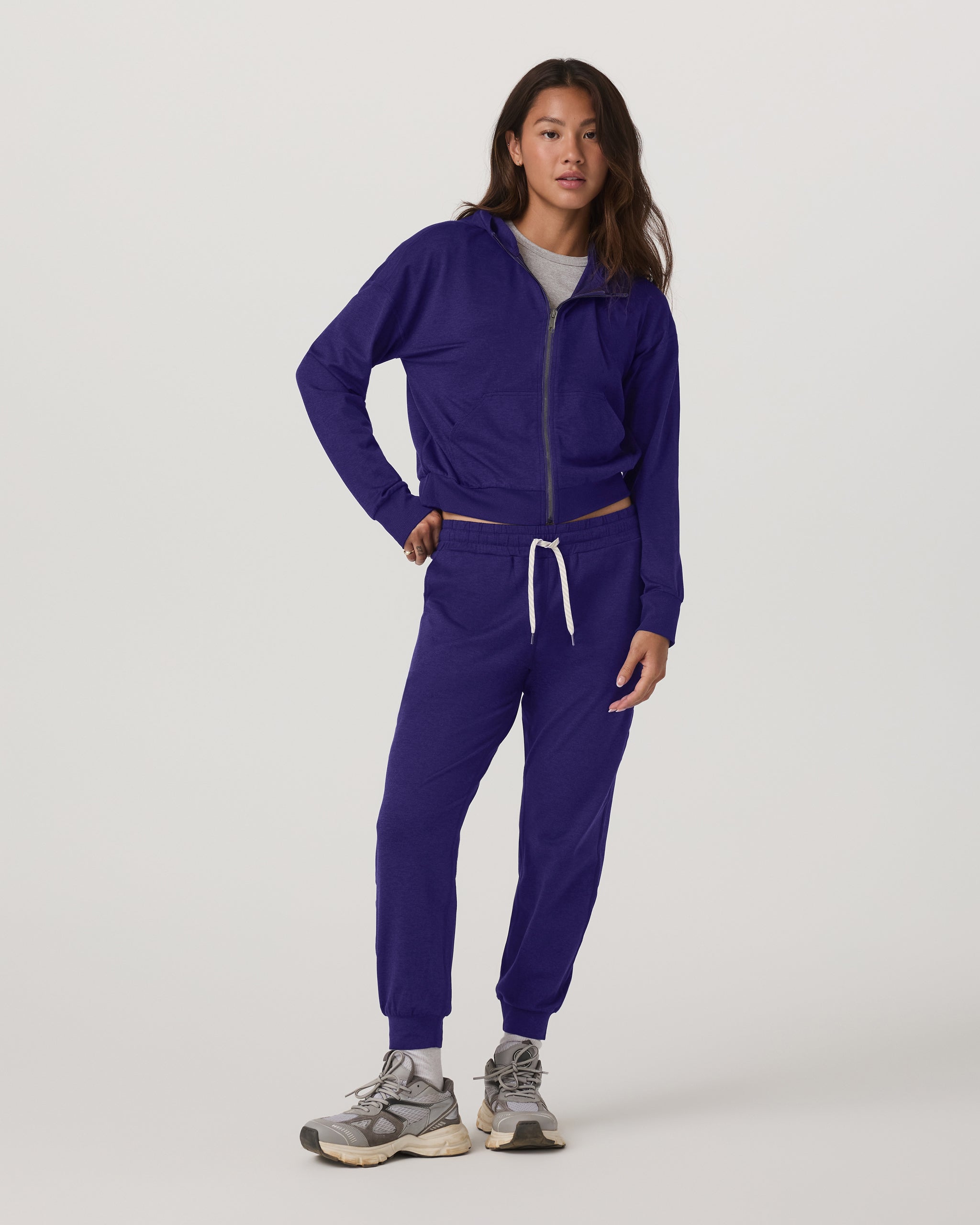 Halo Modern Full Zip Hoodie | Stellar Sky Heather - Image 2