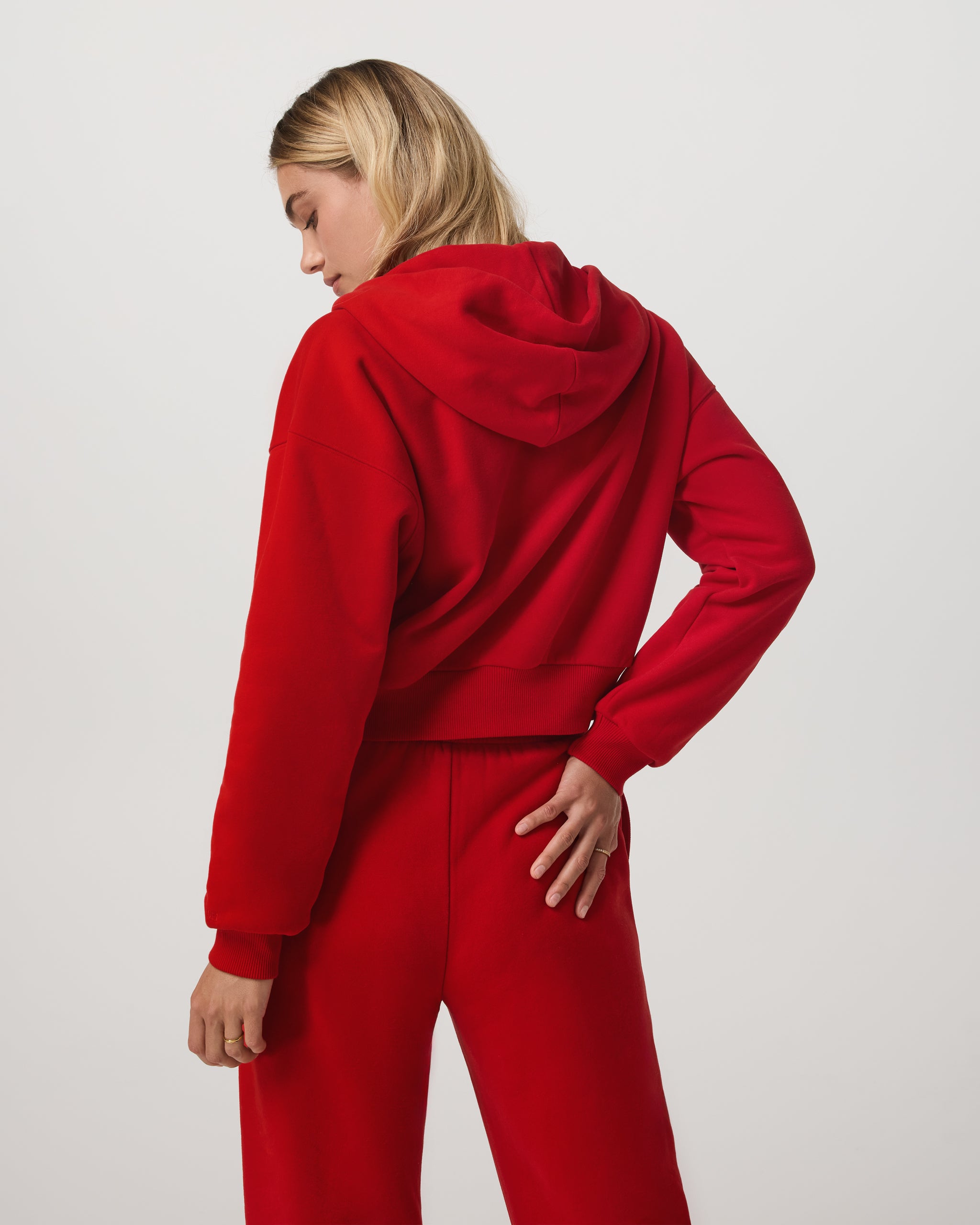 Restore Mini Full Zip Hoodie | Cherry - Image 3