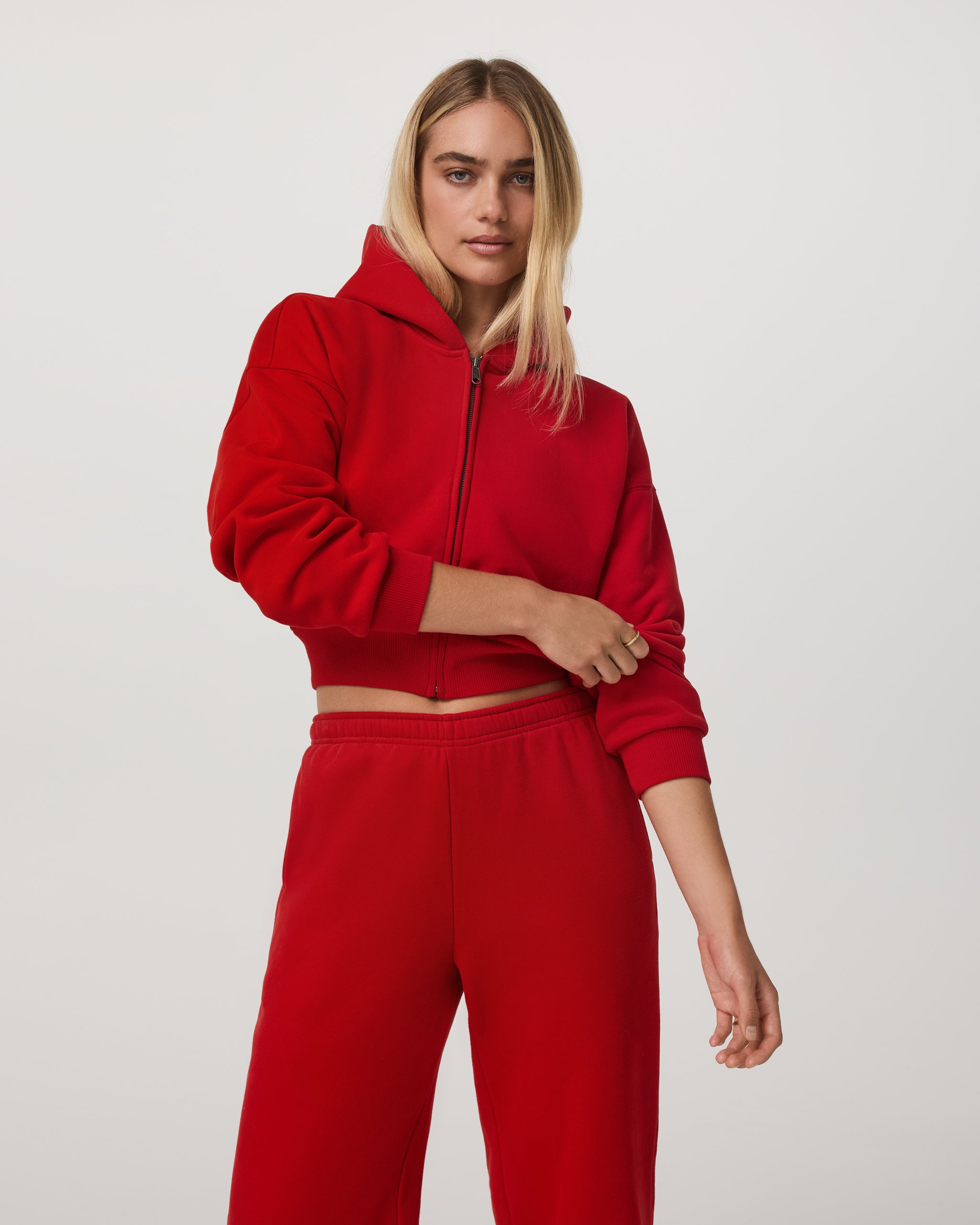 Restore Mini Full Zip Hoodie | Cherry - Image 5